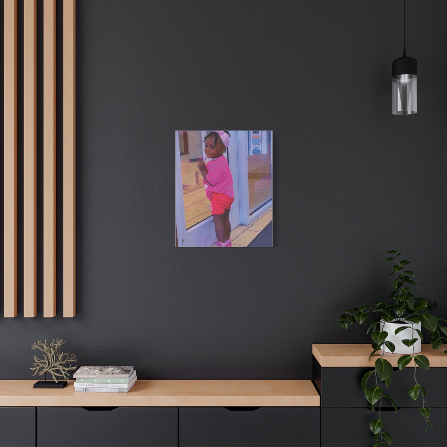Canvas Wall Art - Candid Child Photo Matte Stretched Print