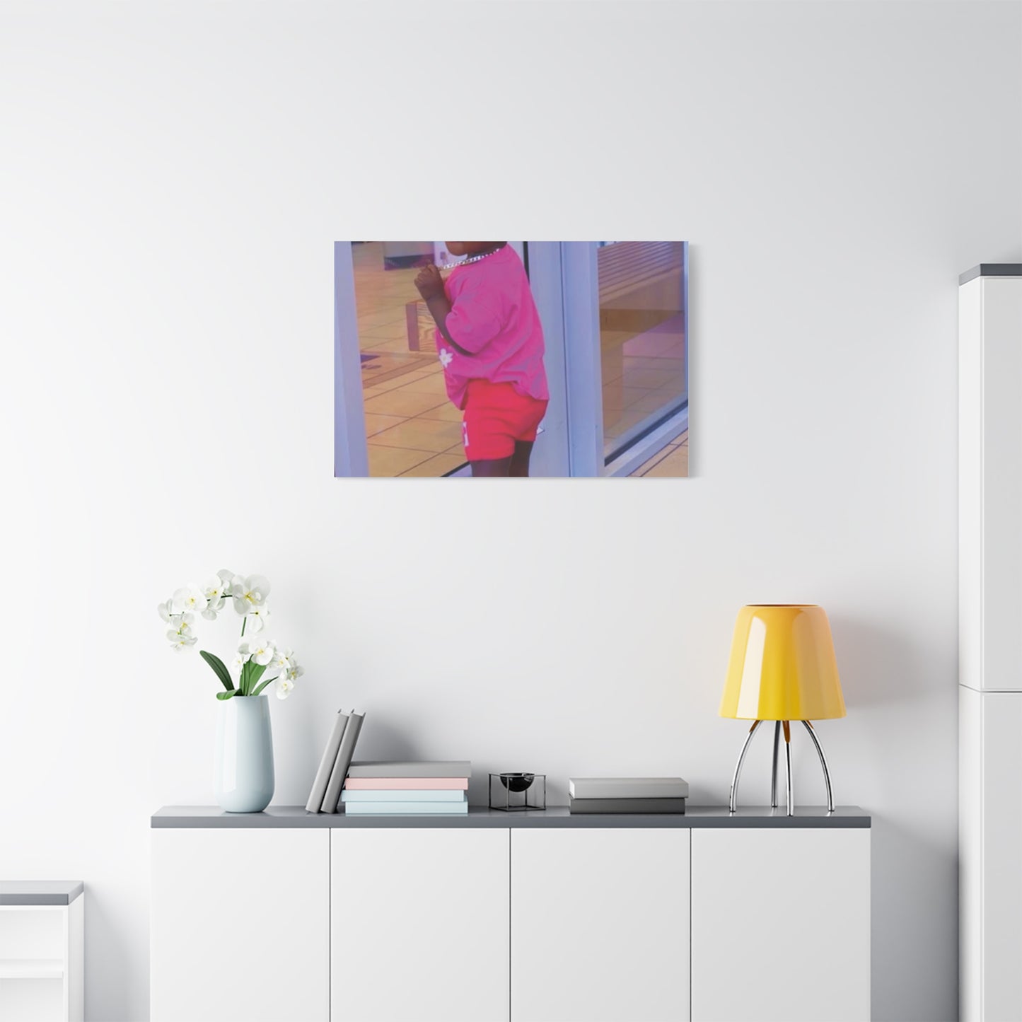 Canvas Wall Art - Candid Child Photo Matte Stretched Print
