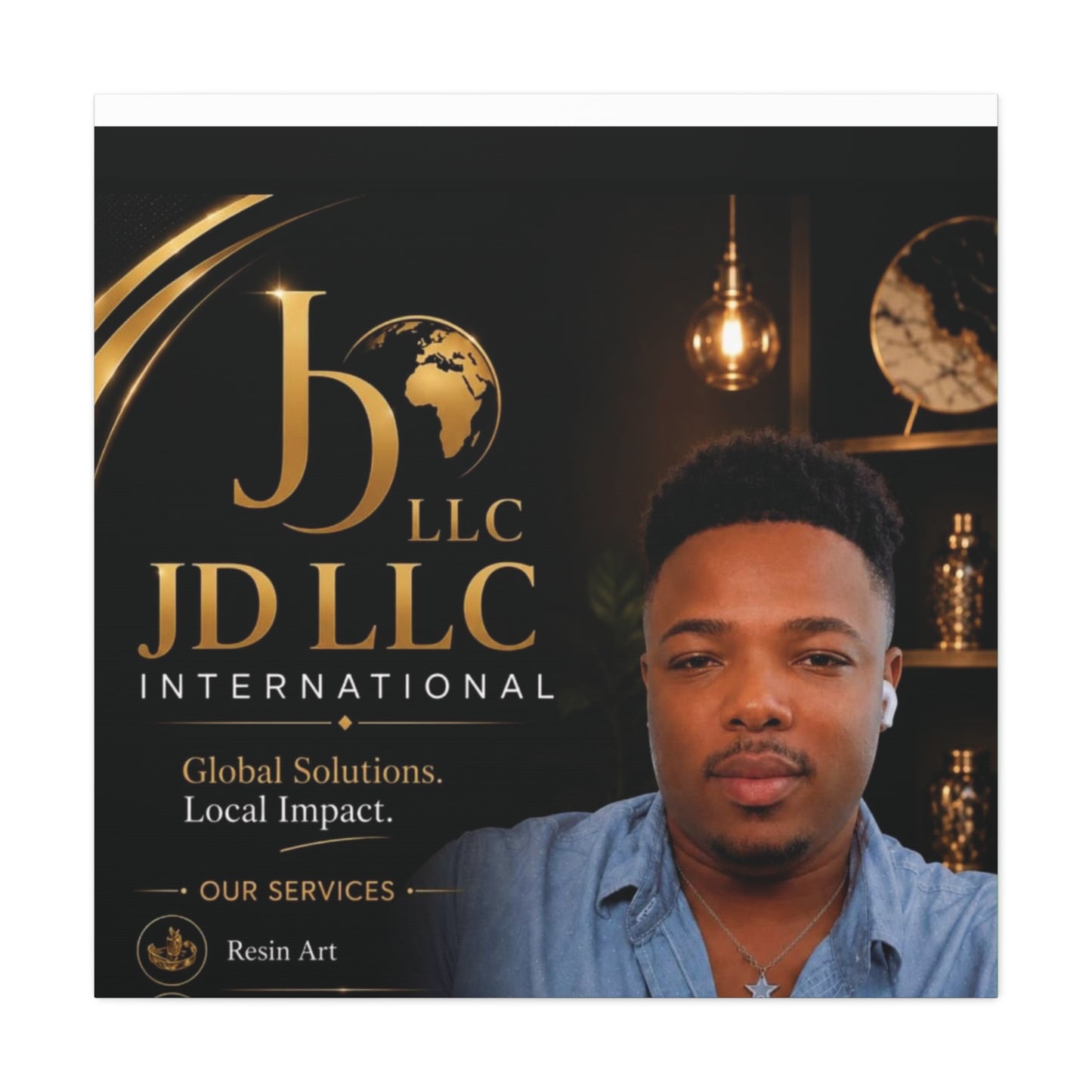 Canvas Print - JD LLC International Branded Portrait (Matte Stretched Canvas)