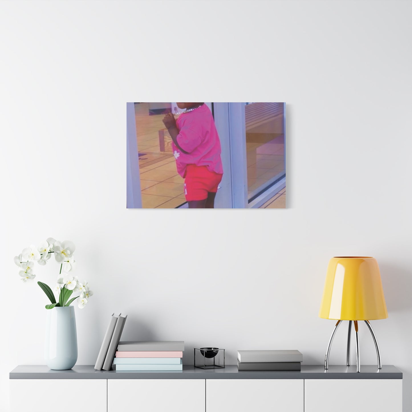 Canvas Wall Art - Candid Child Photo Matte Stretched Print