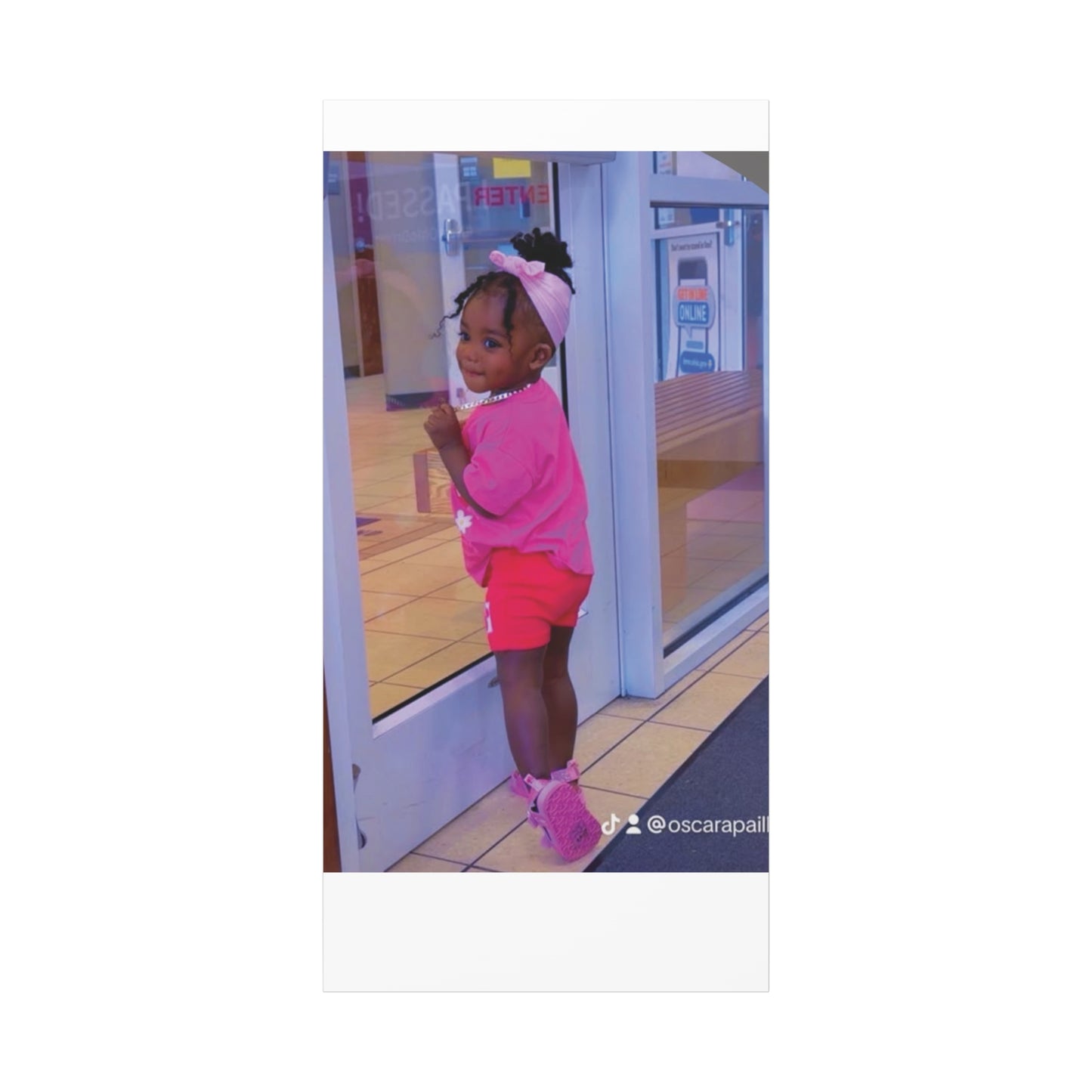 Canvas Wall Art - Candid Child Photo Matte Stretched Print