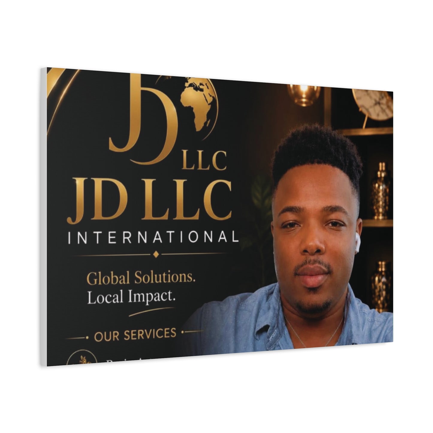 Canvas Print - JD LLC International Branded Portrait (Matte Stretched Canvas)