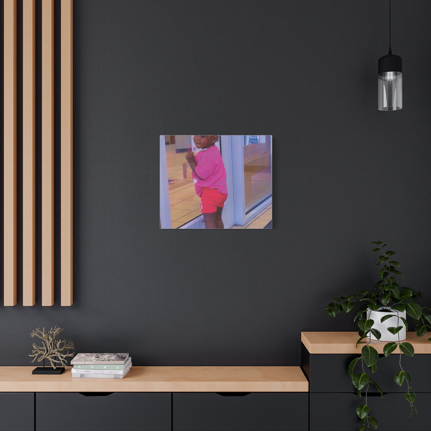 Canvas Wall Art - Candid Child Photo Matte Stretched Print