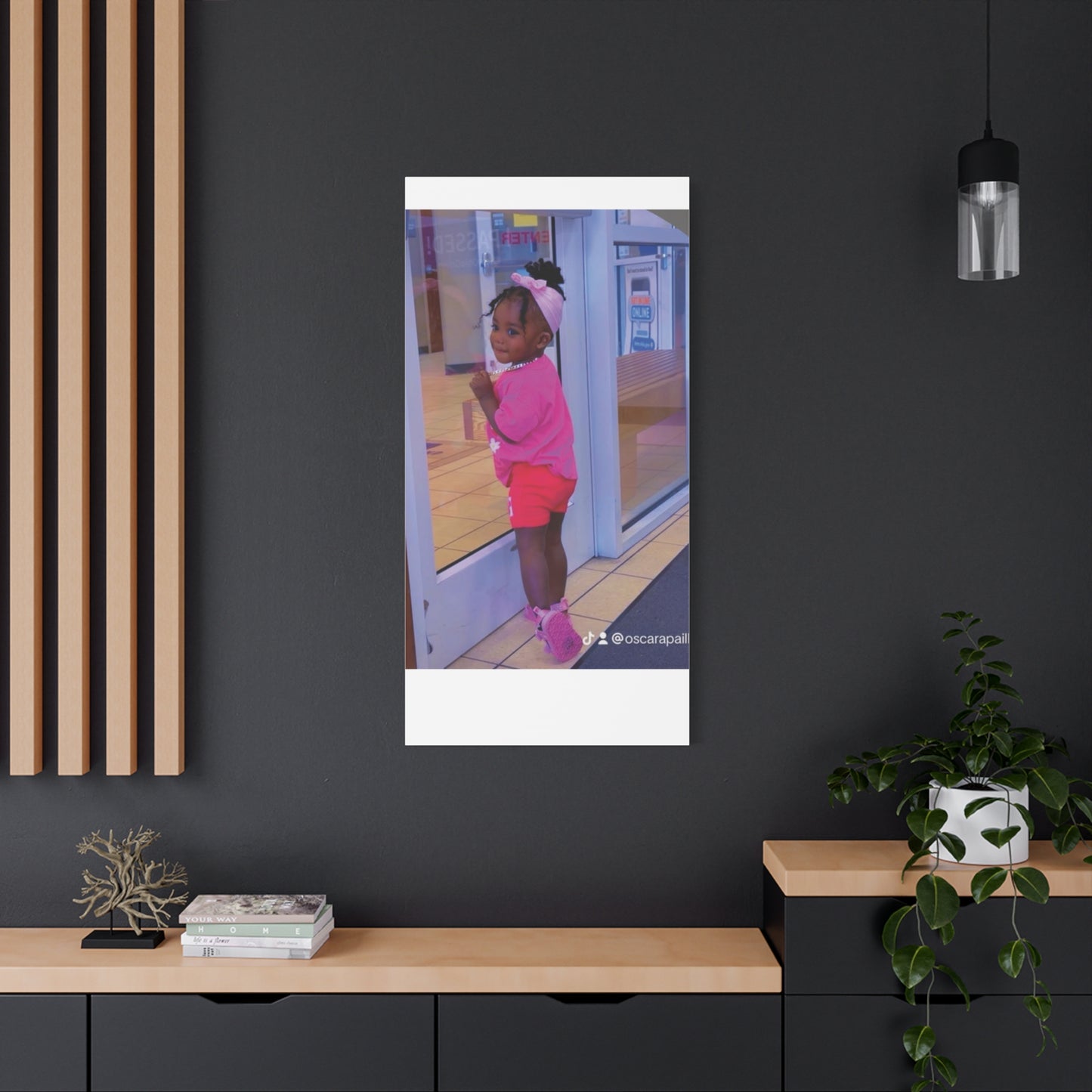 Canvas Wall Art - Candid Child Photo Matte Stretched Print