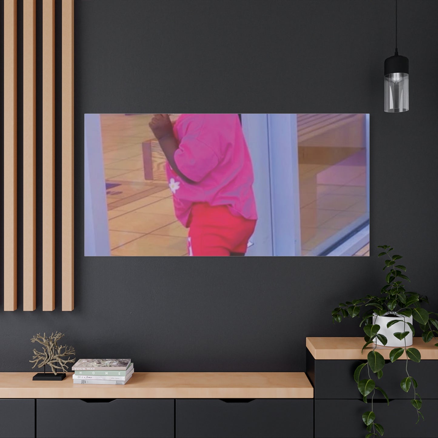 Canvas Wall Art - Candid Child Photo Matte Stretched Print