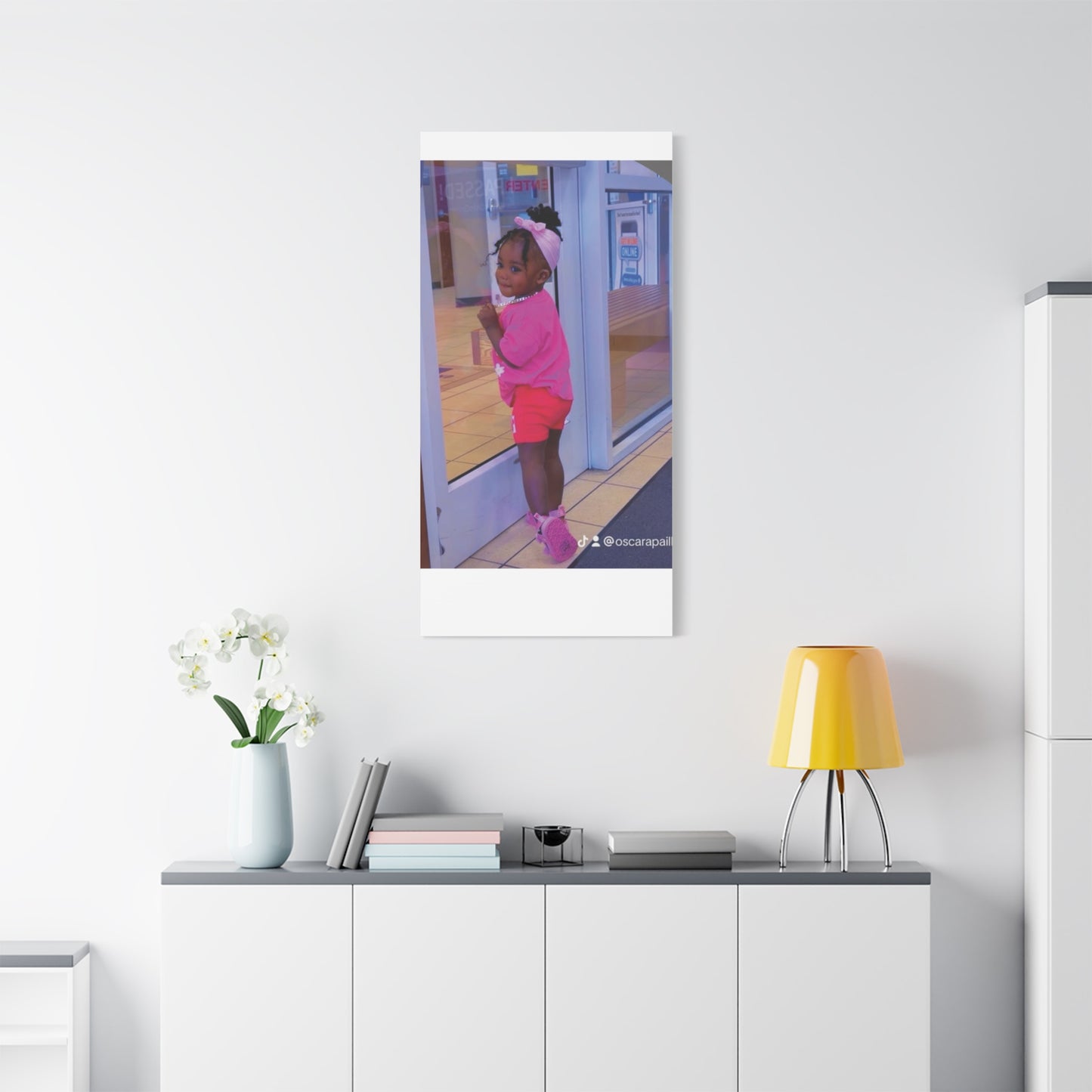 Canvas Wall Art - Candid Child Photo Matte Stretched Print