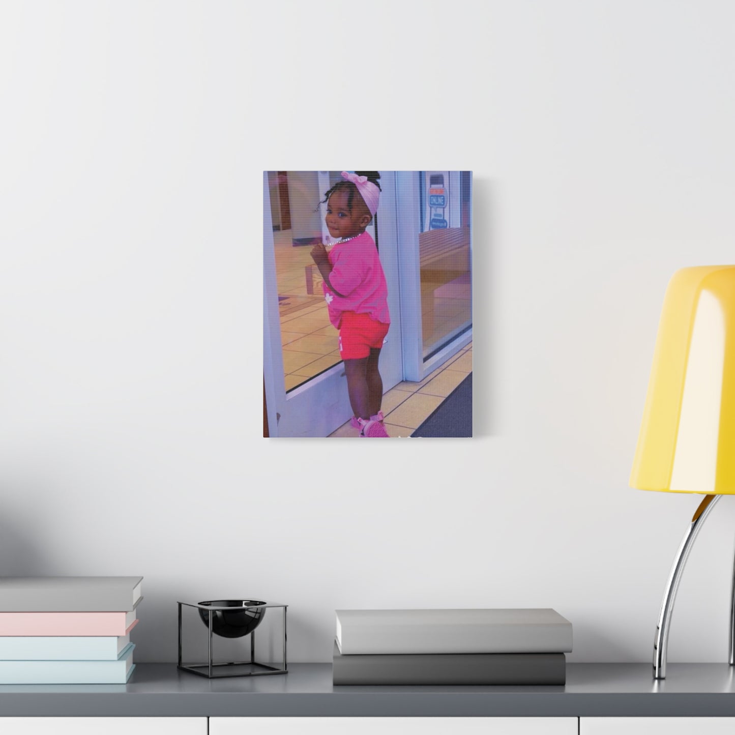 Canvas Wall Art - Candid Child Photo Matte Stretched Print