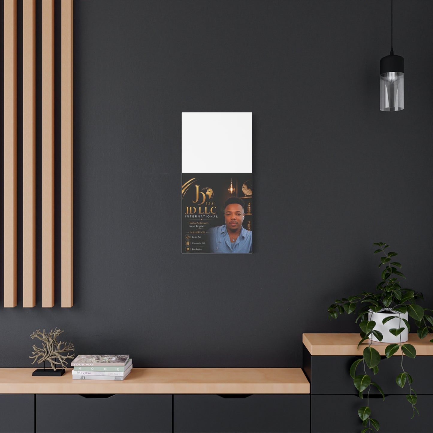Canvas Print - JD LLC International Branded Portrait (Matte Stretched Canvas)