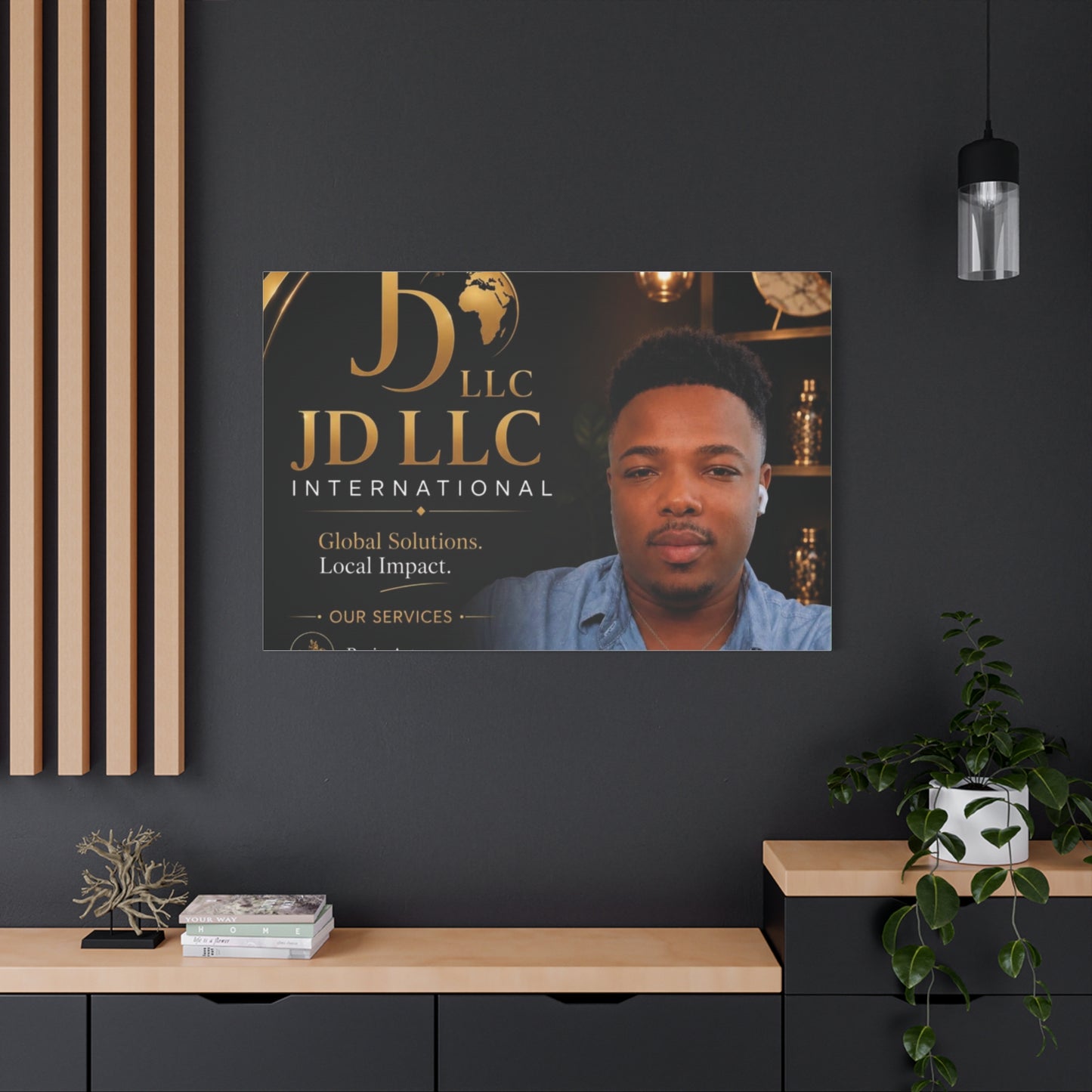 Canvas Print - JD LLC International Branded Portrait (Matte Stretched Canvas)