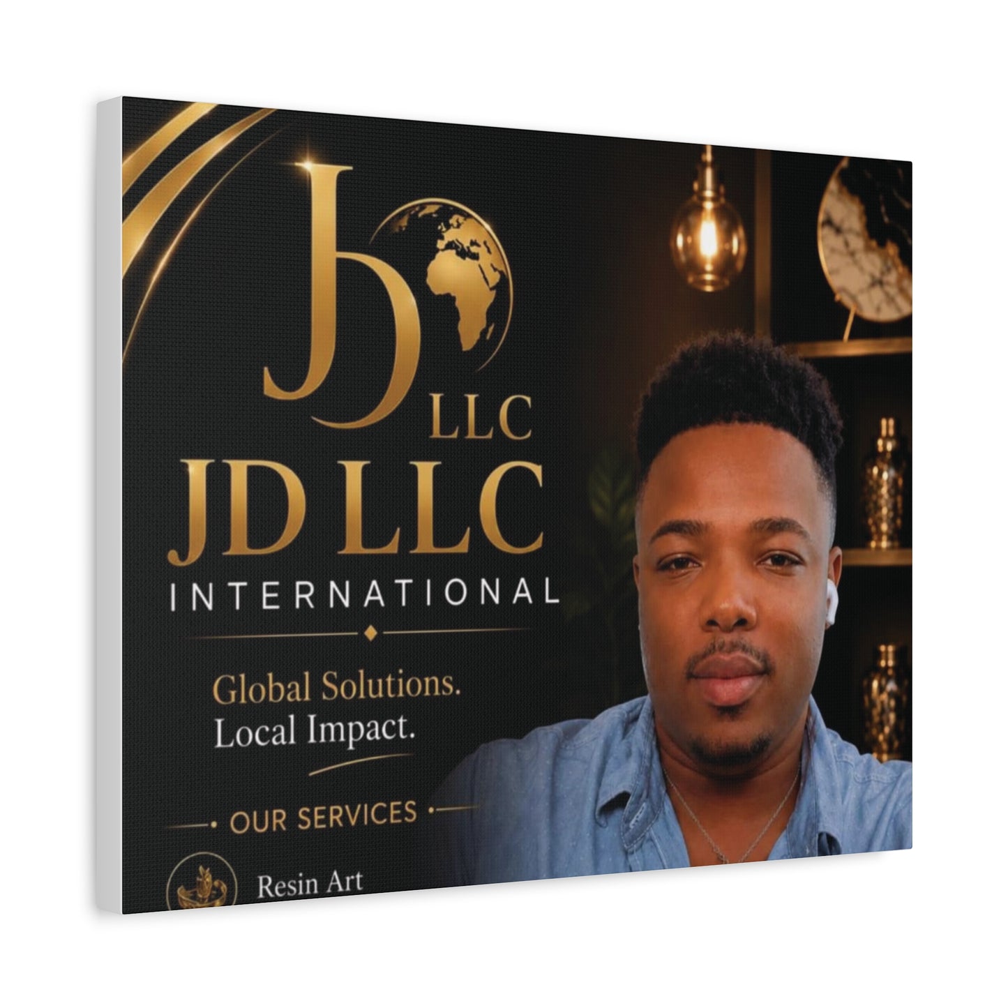 Canvas Print - JD LLC International Branded Portrait (Matte Stretched Canvas)
