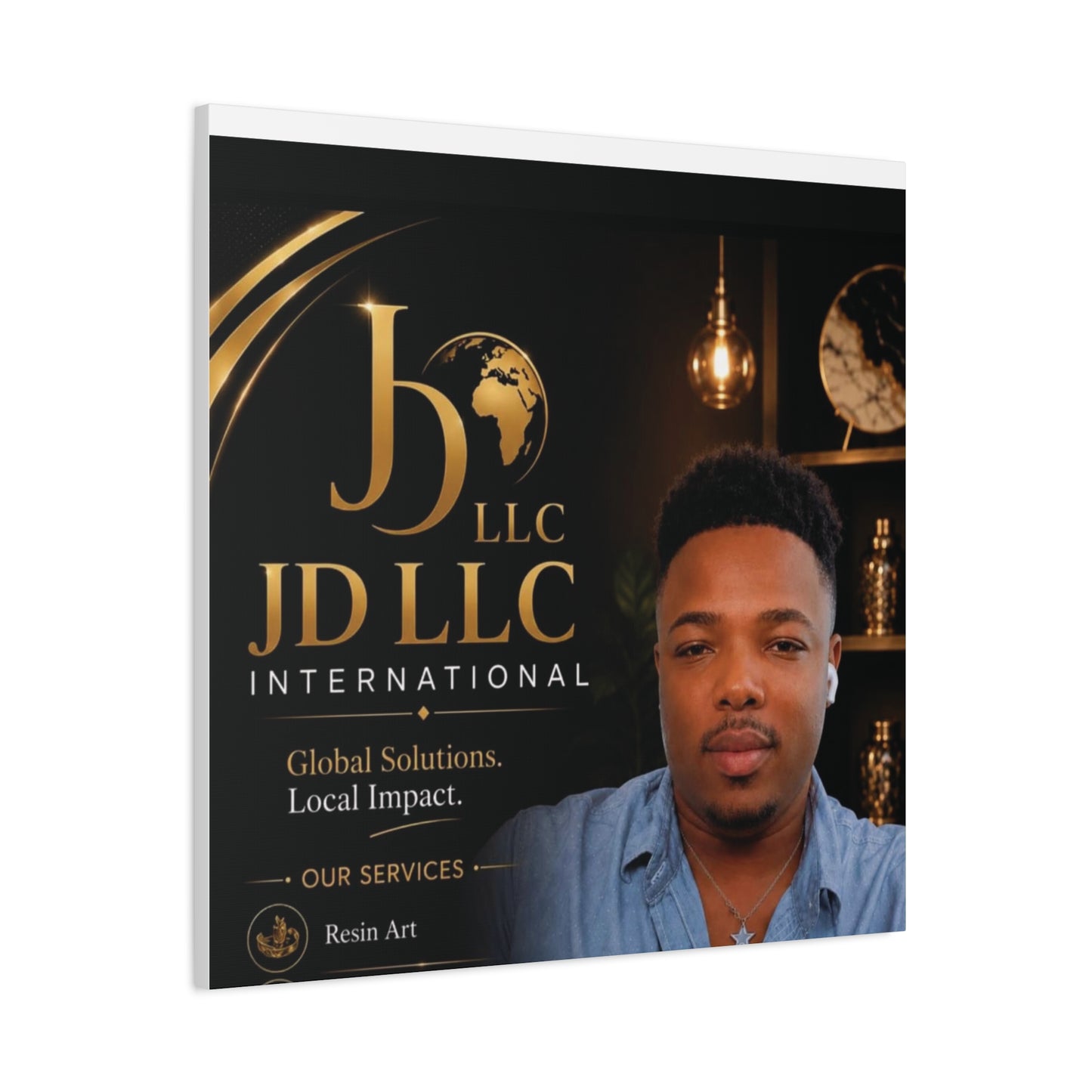 Canvas Print - JD LLC International Branded Portrait (Matte Stretched Canvas)
