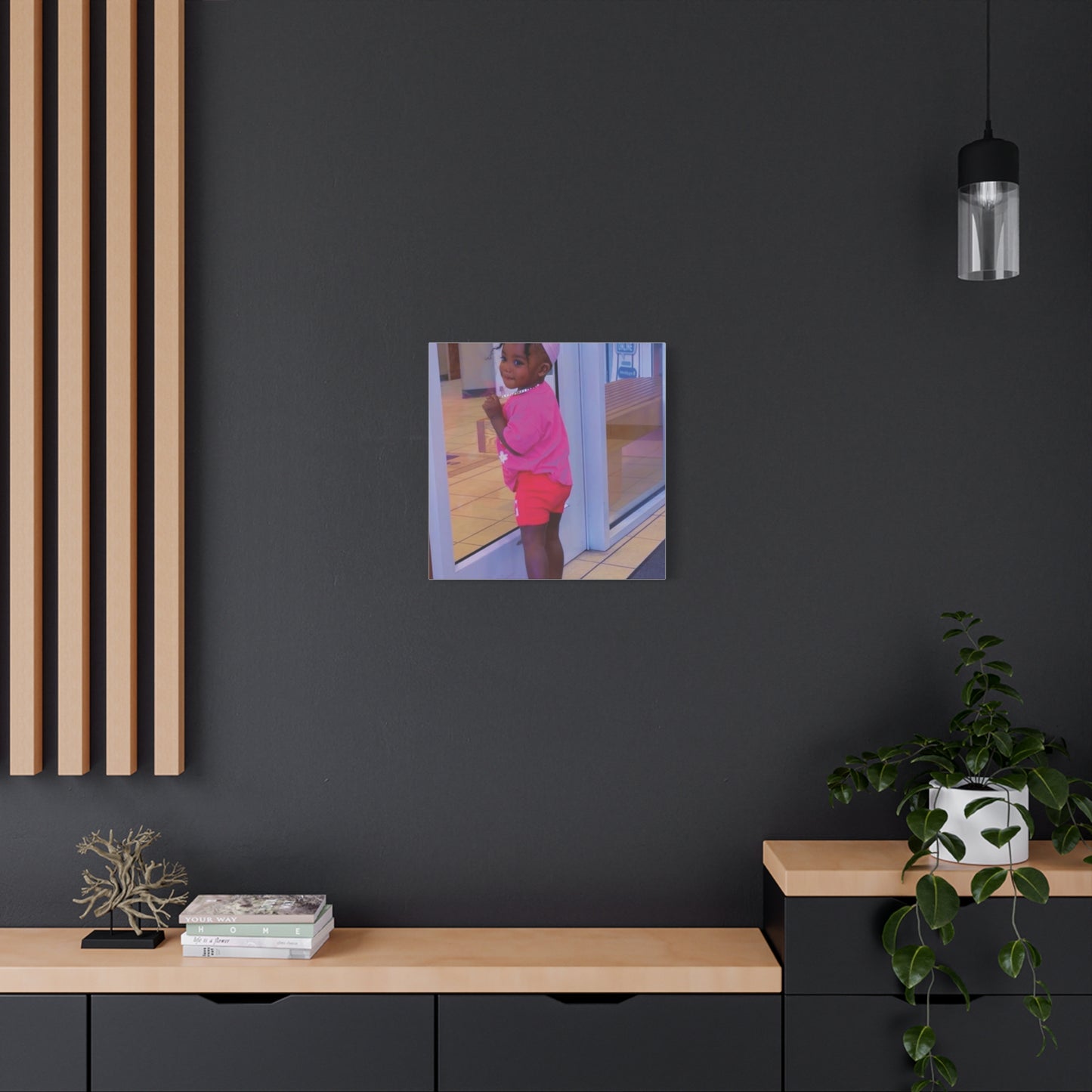 Canvas Wall Art - Candid Child Photo Matte Stretched Print