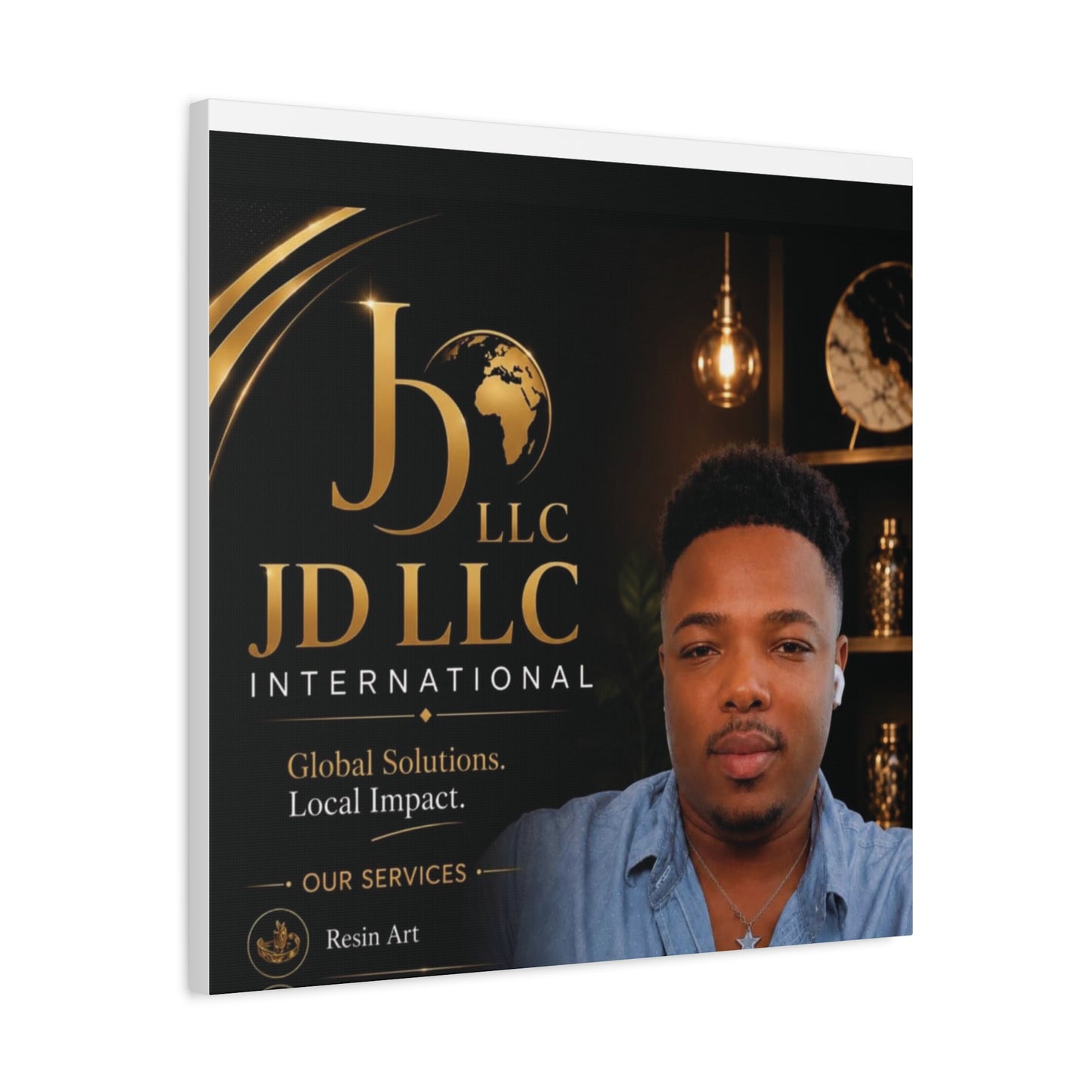 Canvas Print - JD LLC International Branded Portrait (Matte Stretched Canvas)