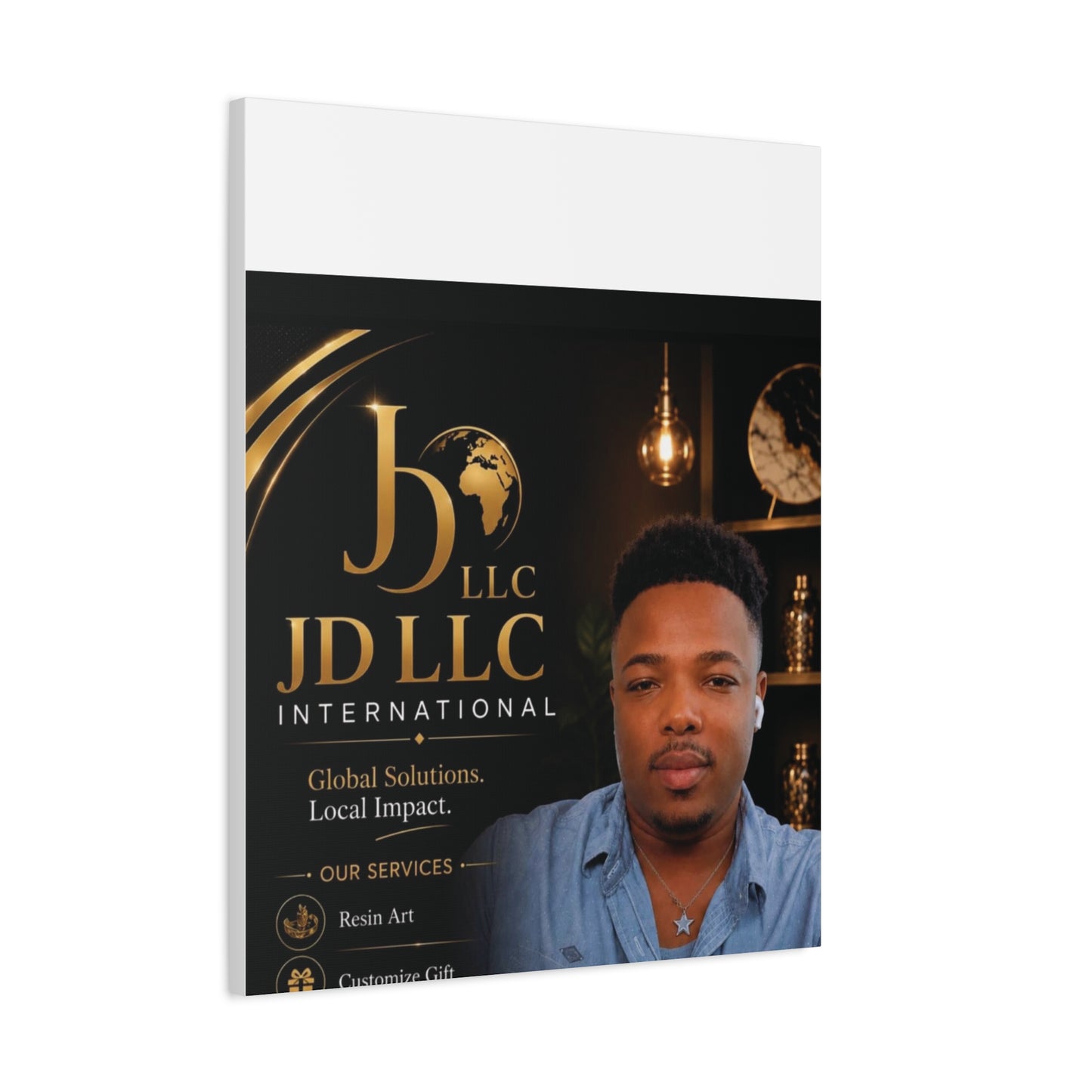 Canvas Print - JD LLC International Branded Portrait (Matte Stretched Canvas)