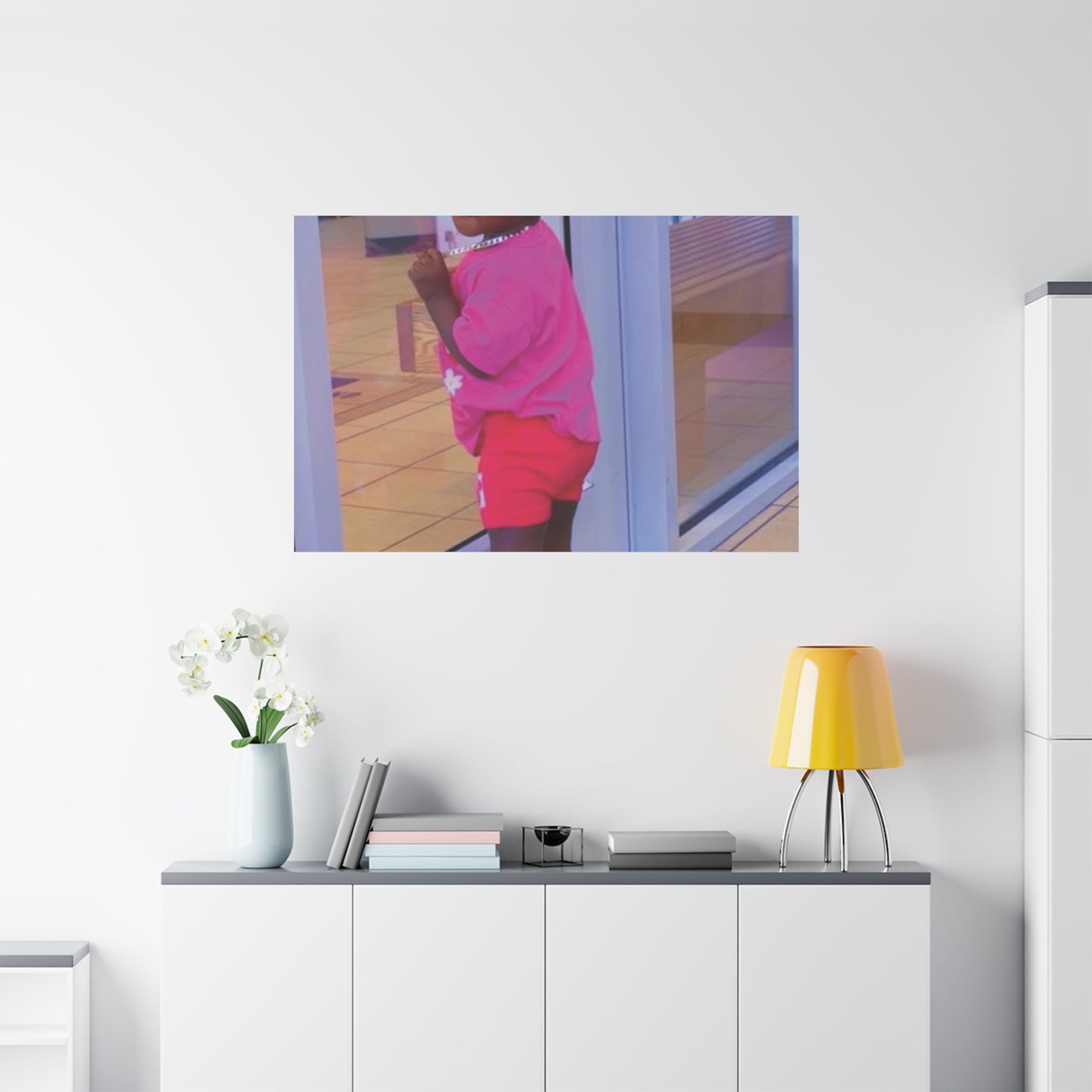 Canvas Wall Art - Candid Child Photo Matte Stretched Print