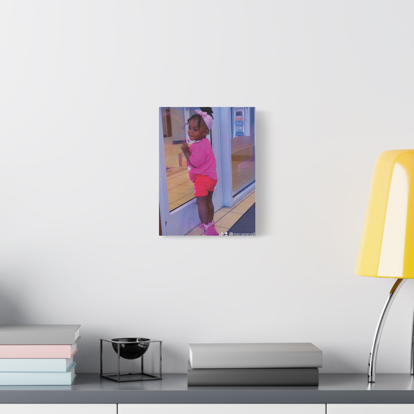 Canvas Wall Art - Candid Child Photo Matte Stretched Print