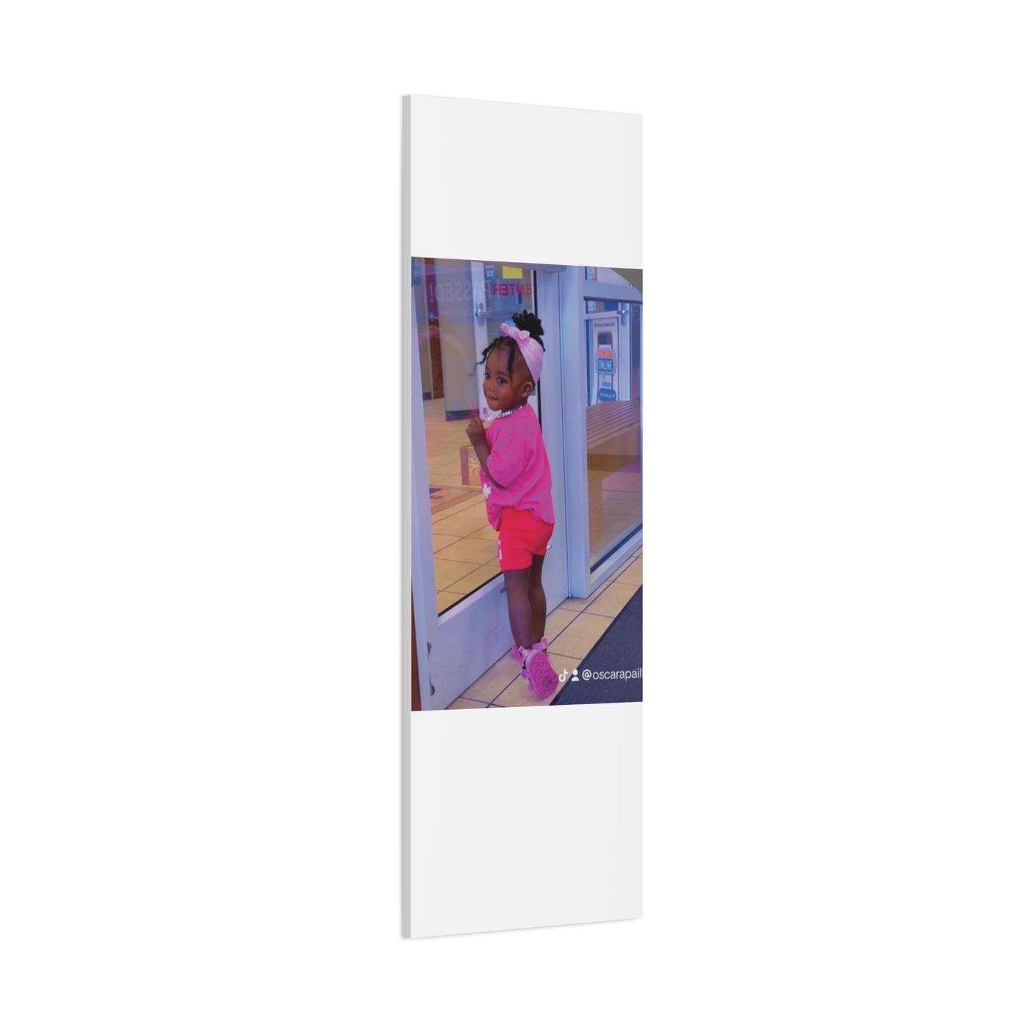 Canvas Wall Art - Candid Child Photo Matte Stretched Print
