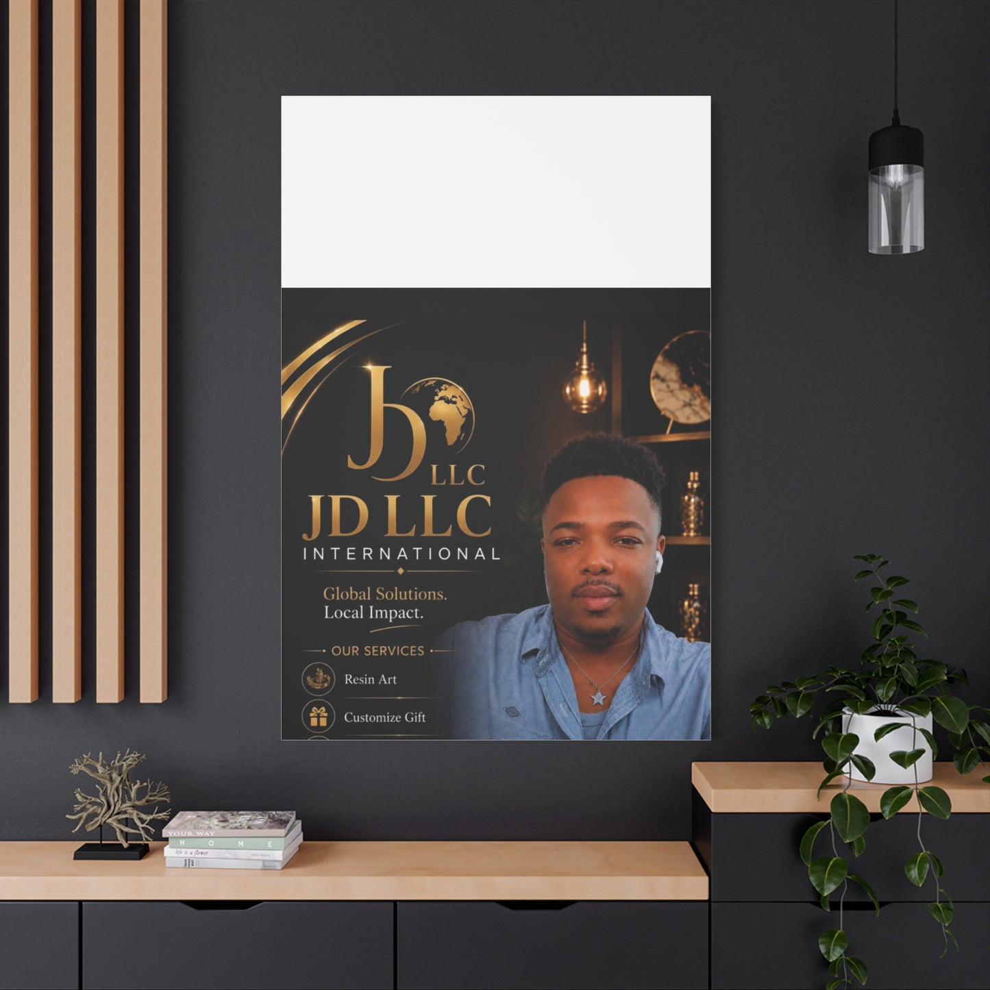 Canvas Print - JD LLC International Branded Portrait (Matte Stretched Canvas)