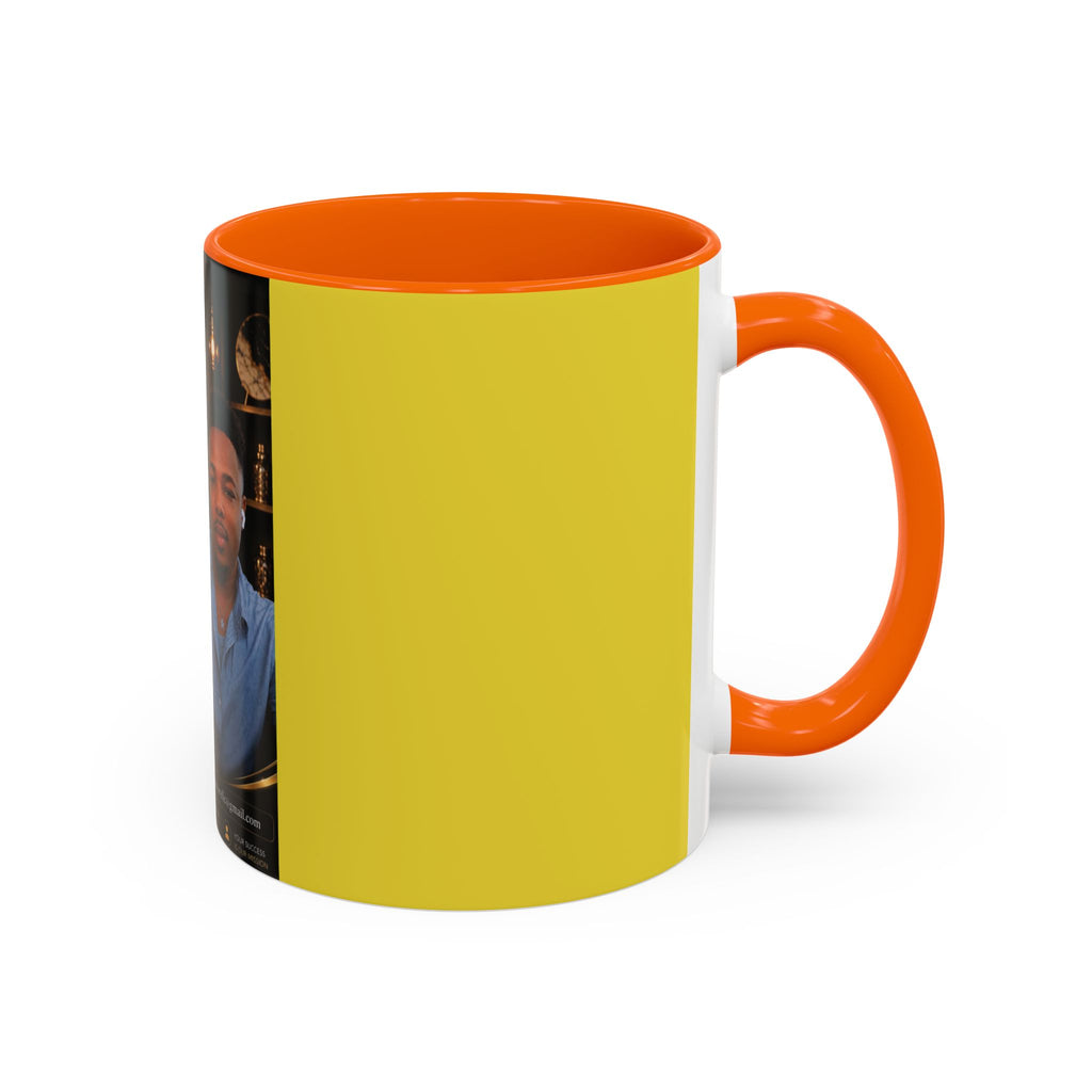 Photo Logo Accent Coffee Mug — Custom Branded Promotional Mug