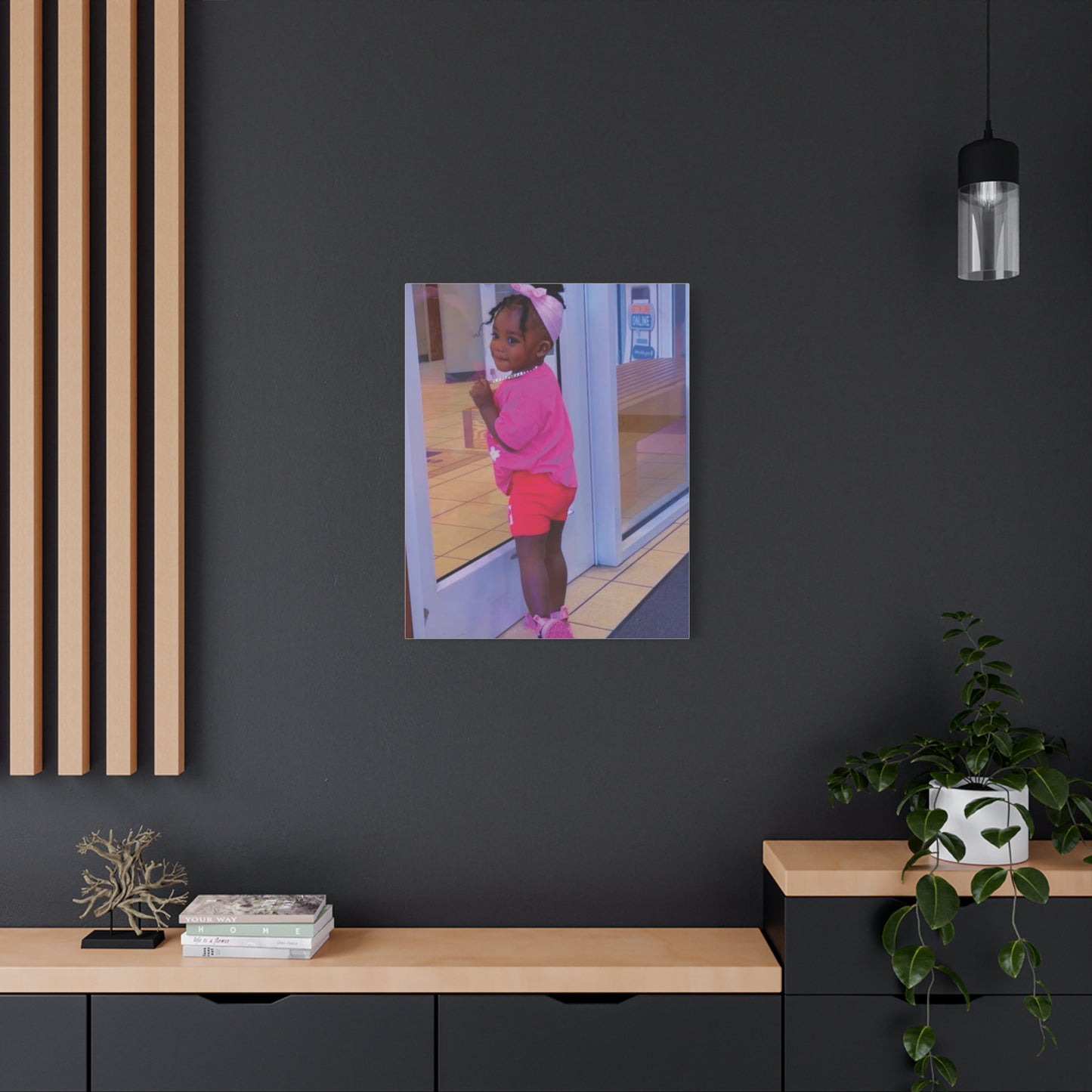Canvas Wall Art - Candid Child Photo Matte Stretched Print