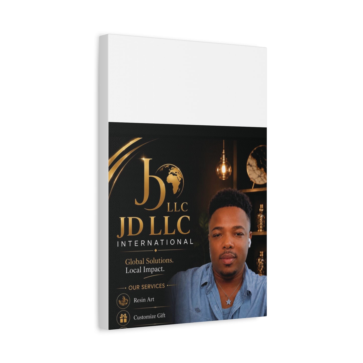 Canvas Print - JD LLC International Branded Portrait (Matte Stretched Canvas)