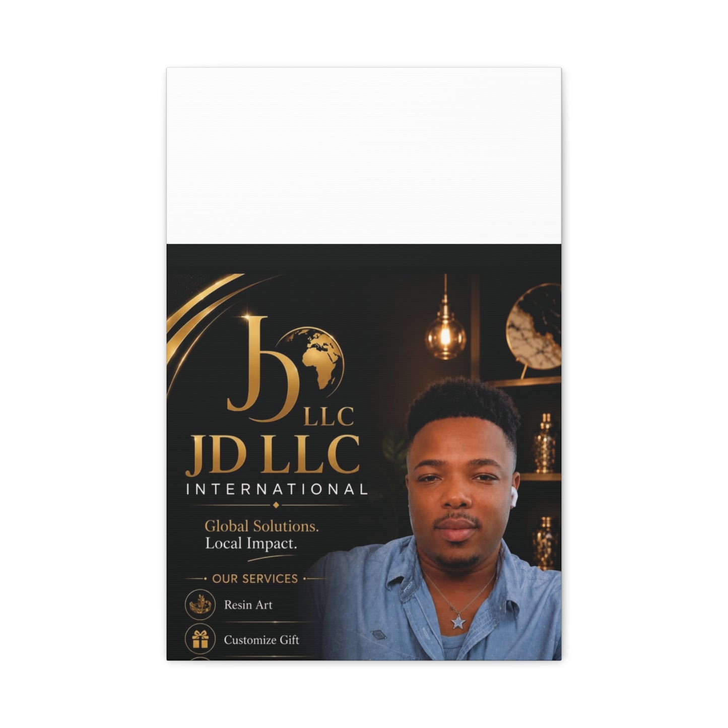 Canvas Print - JD LLC International Branded Portrait (Matte Stretched Canvas)