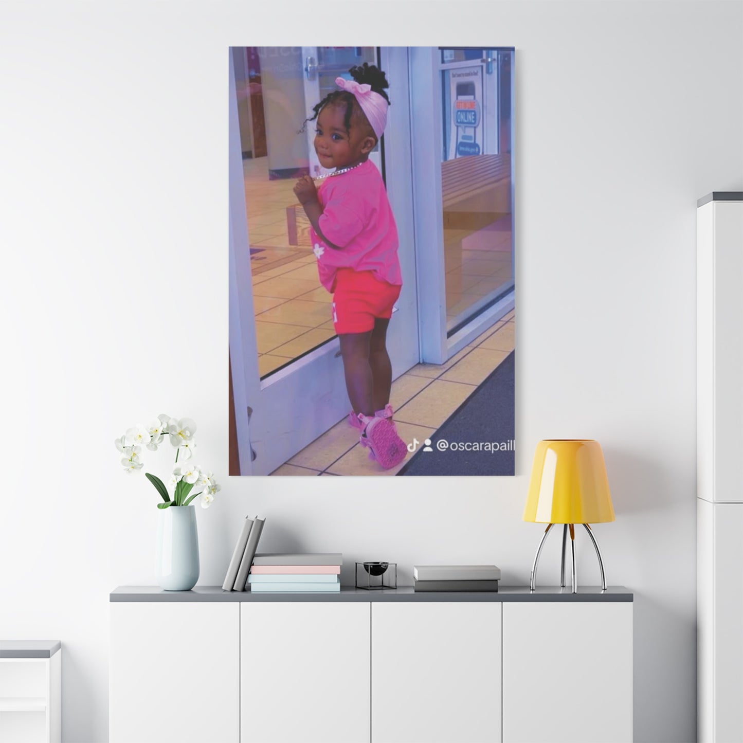 Canvas Wall Art - Candid Child Photo Matte Stretched Print