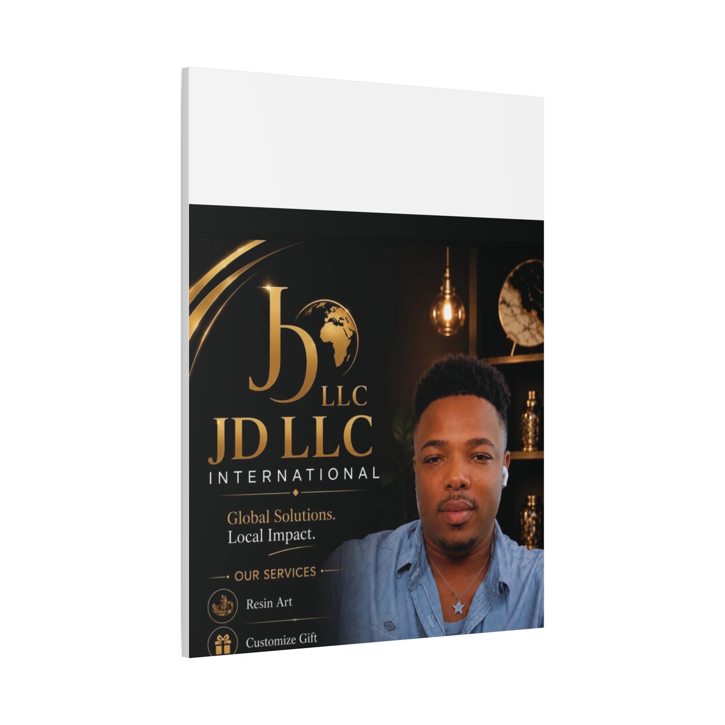 Canvas Print - JD LLC International Branded Portrait (Matte Stretched Canvas)