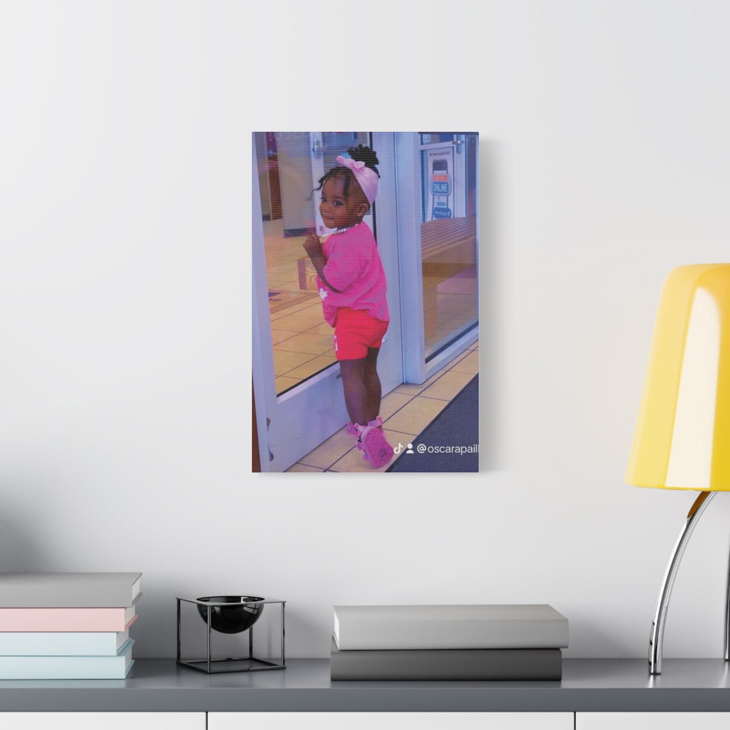 Canvas Wall Art - Candid Child Photo Matte Stretched Print