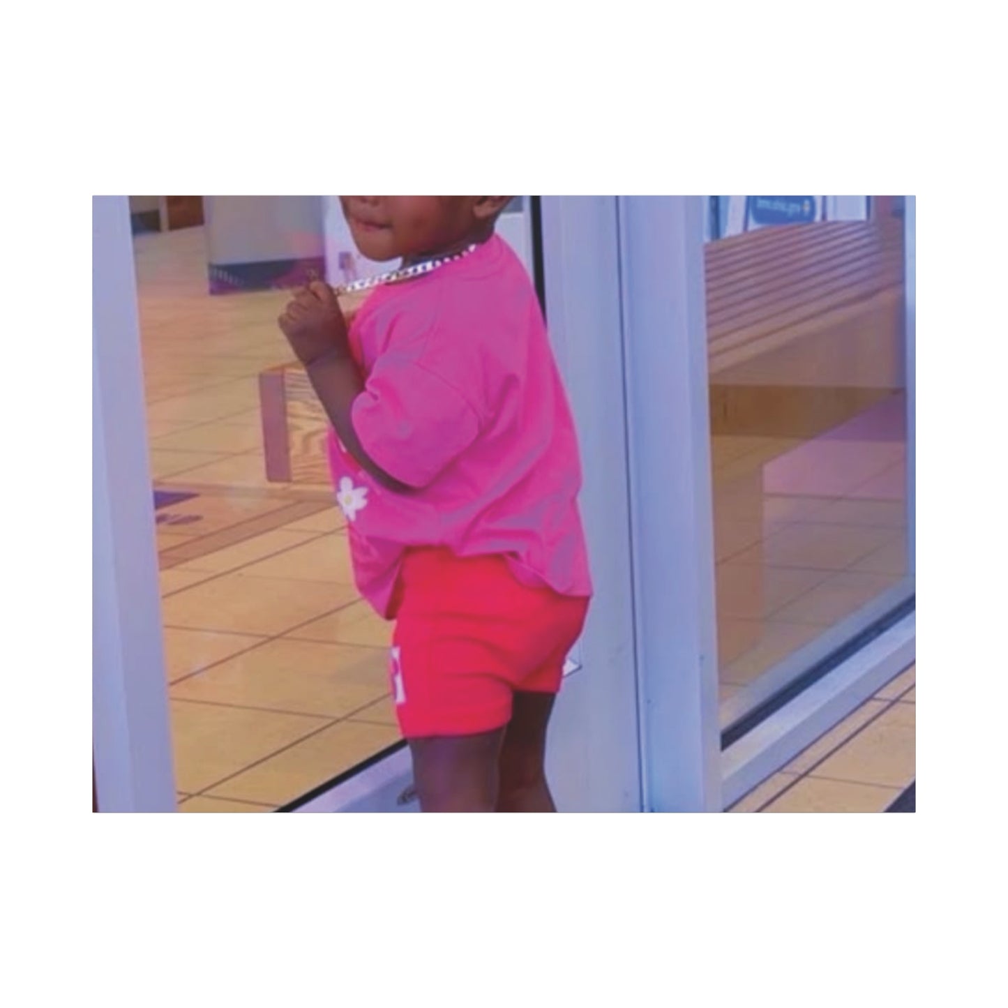 Canvas Wall Art - Candid Child Photo Matte Stretched Print