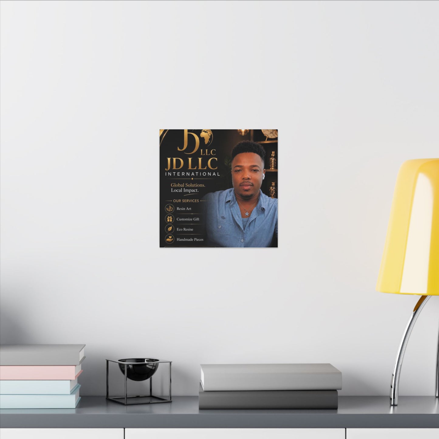 Matte Stretched Canvas - JD LLC International Business Portrait (Customizable)
