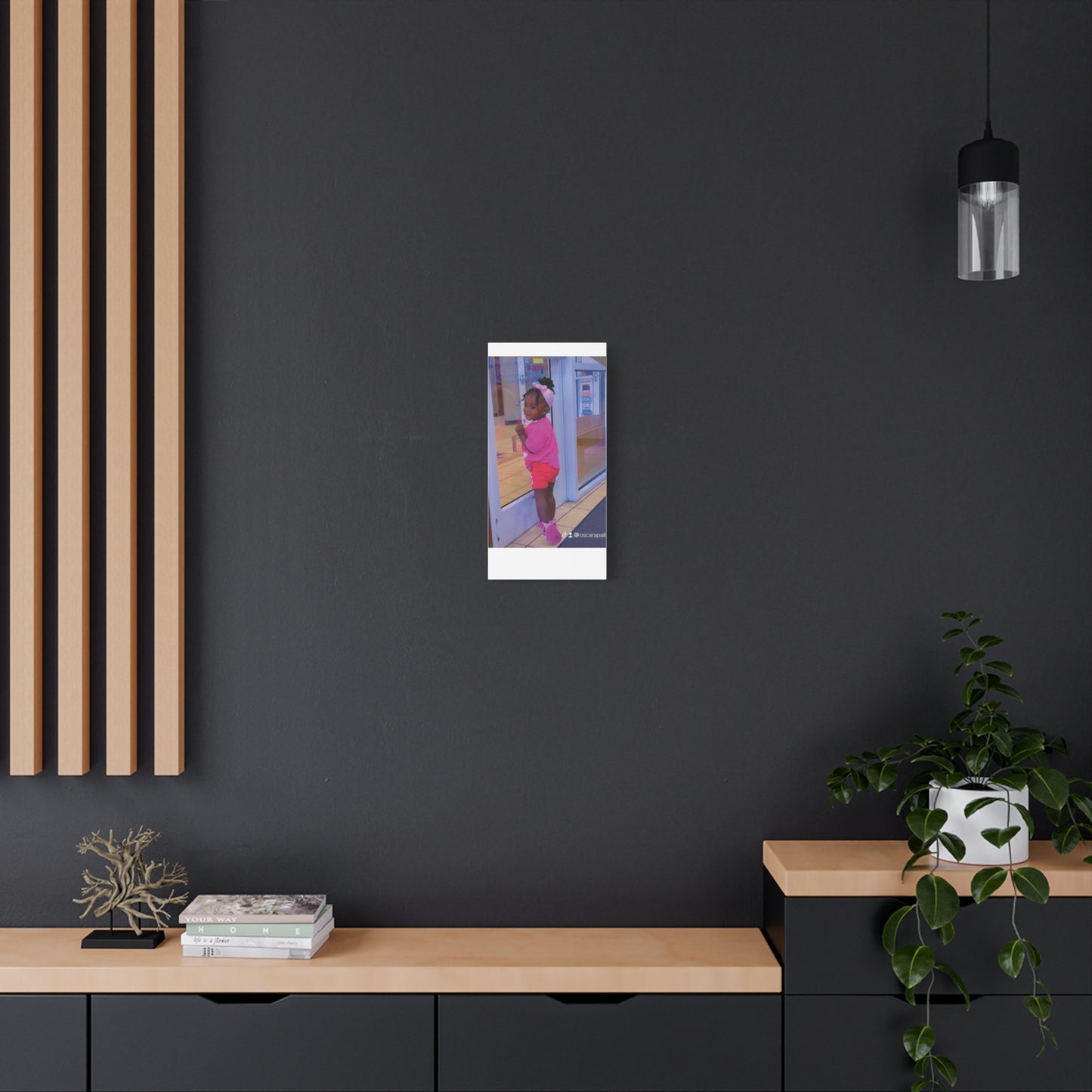 Canvas Wall Art - Candid Child Photo Matte Stretched Print