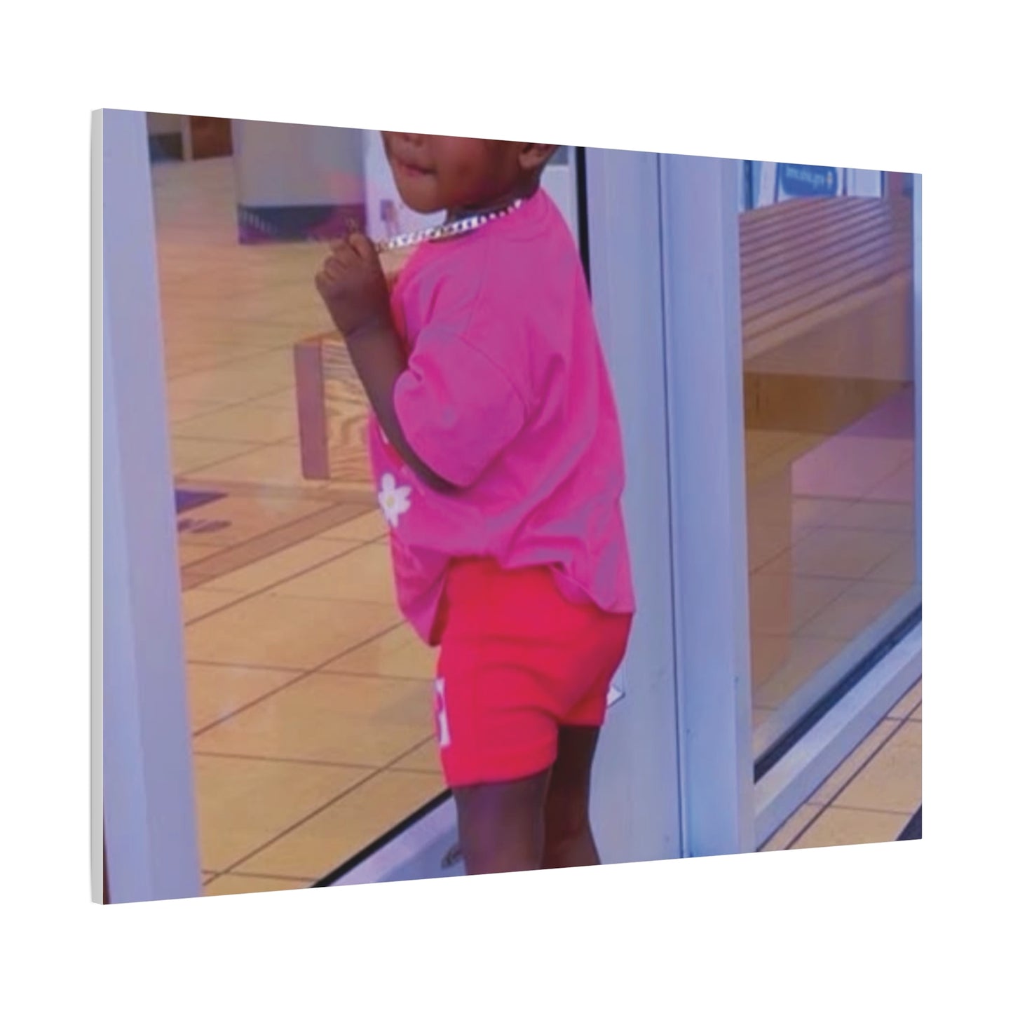 Canvas Wall Art - Candid Child Photo Matte Stretched Print