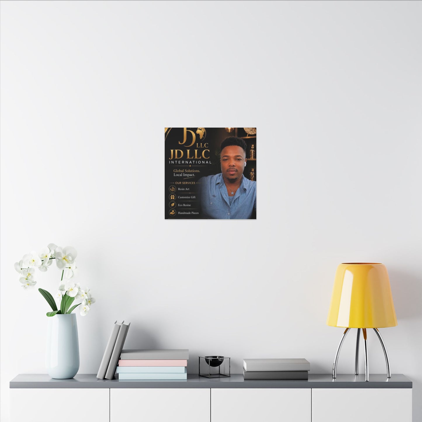 Matte Stretched Canvas - JD LLC International Business Portrait (Customizable)