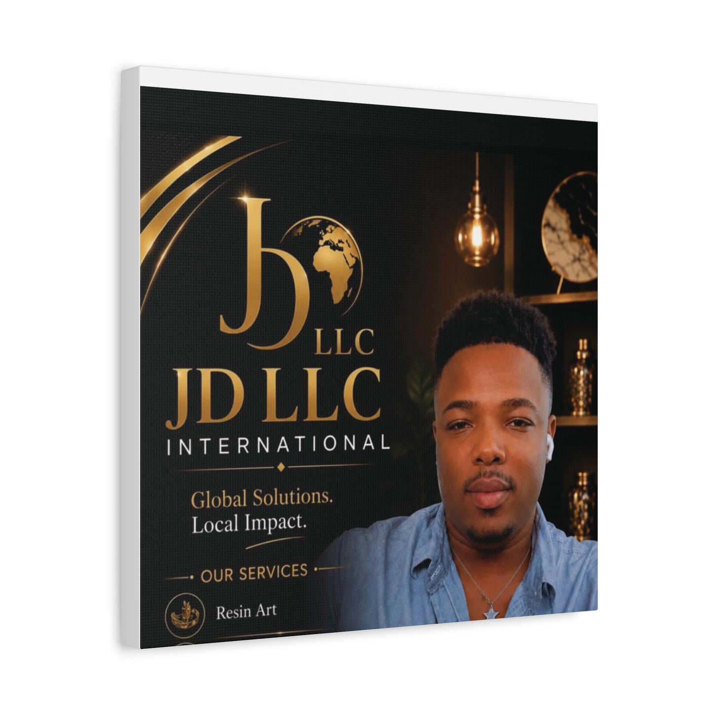 Canvas Print - JD LLC International Branded Portrait (Matte Stretched Canvas)