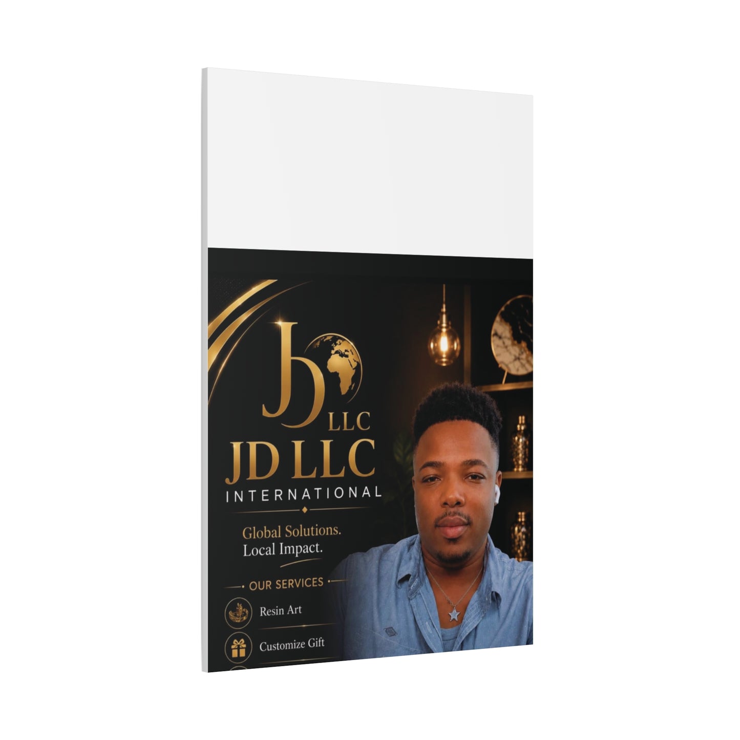 Canvas Print - JD LLC International Branded Portrait (Matte Stretched Canvas)