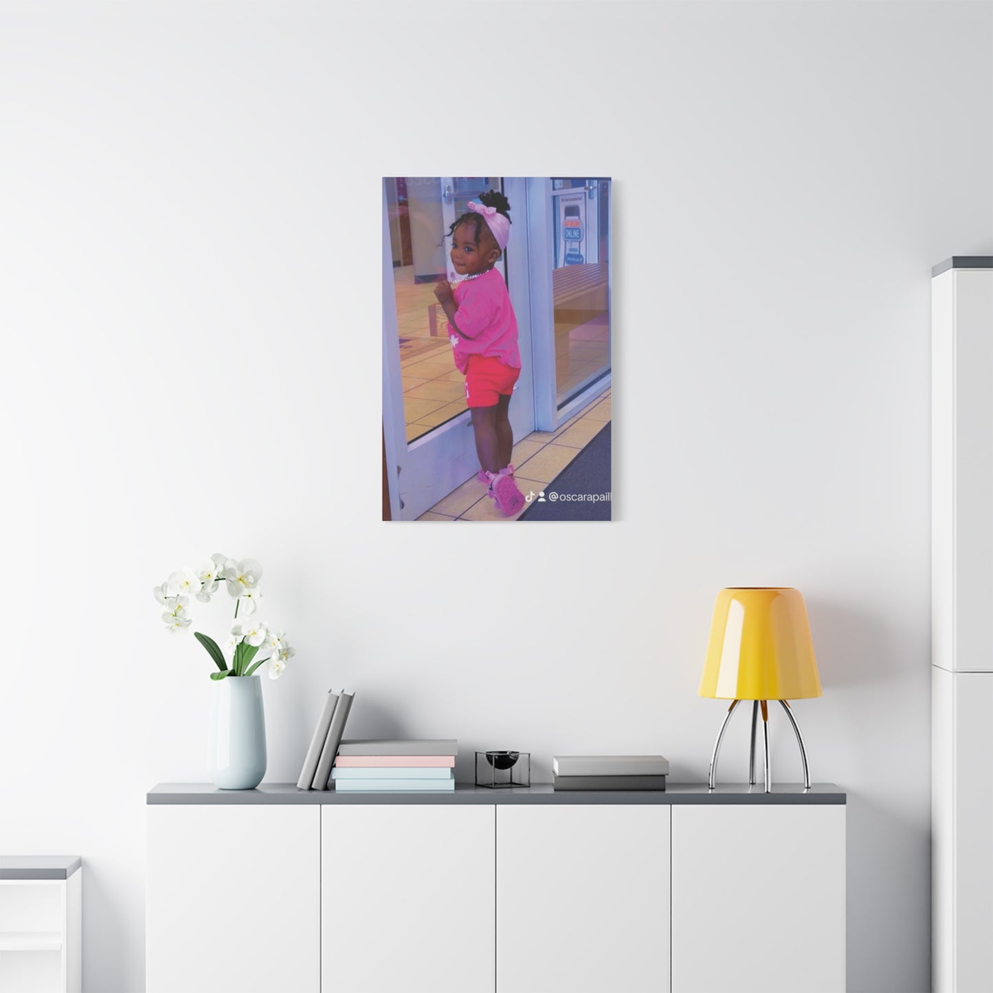 Canvas Wall Art - Candid Child Photo Matte Stretched Print