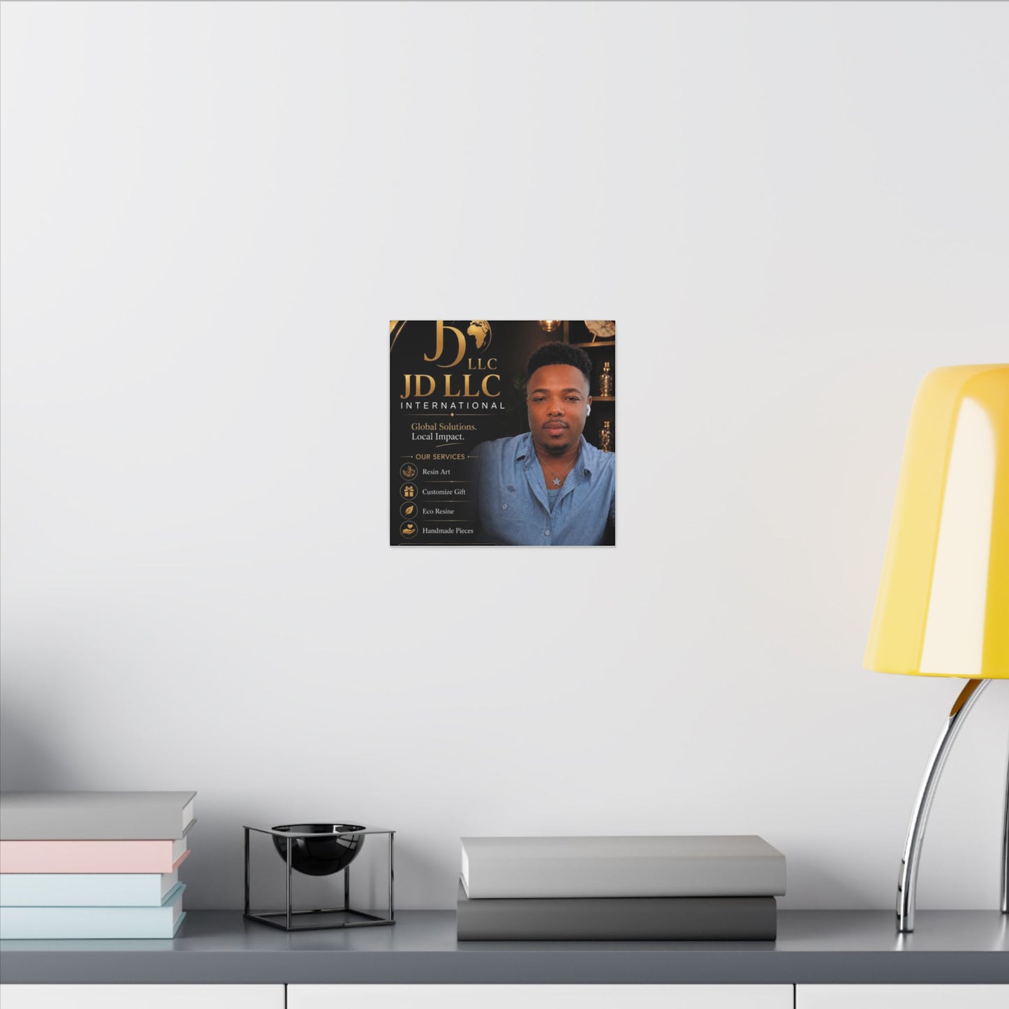 Matte Stretched Canvas - JD LLC International Business Portrait (Customizable)