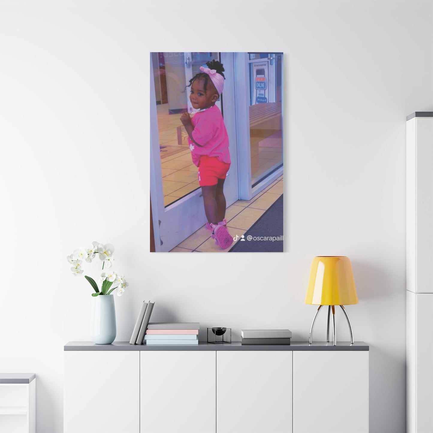 Canvas Wall Art - Candid Child Photo Matte Stretched Print