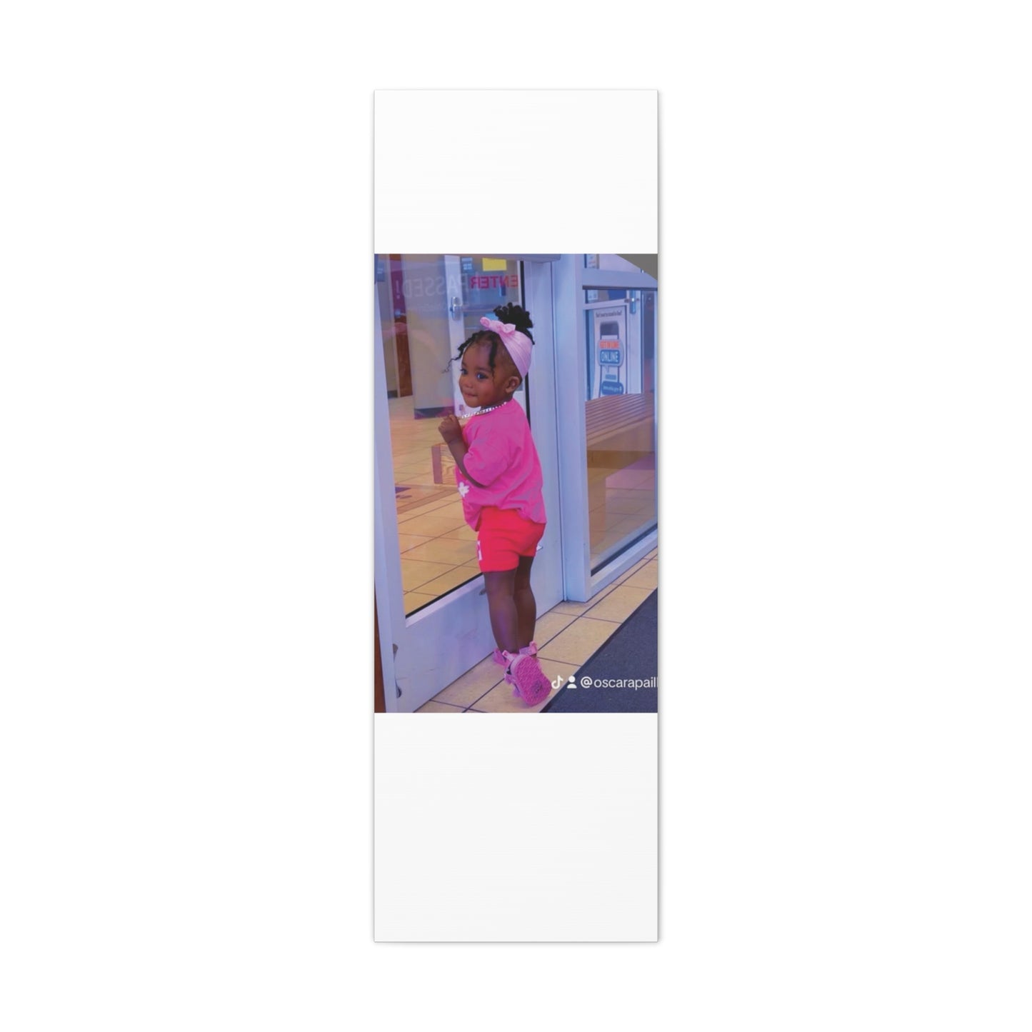 Canvas Wall Art - Candid Child Photo Matte Stretched Print