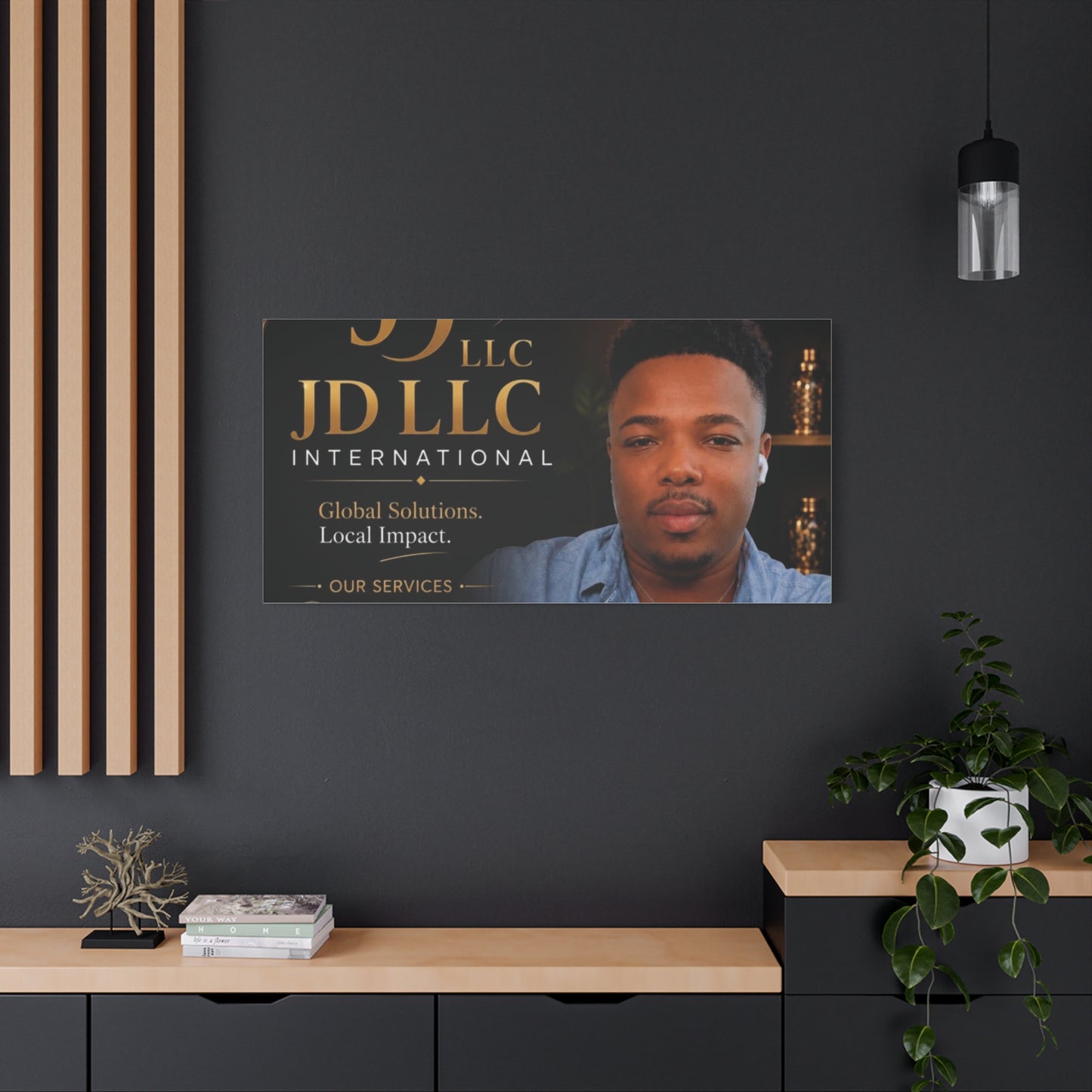 Canvas Print - JD LLC International Branded Portrait (Matte Stretched Canvas)