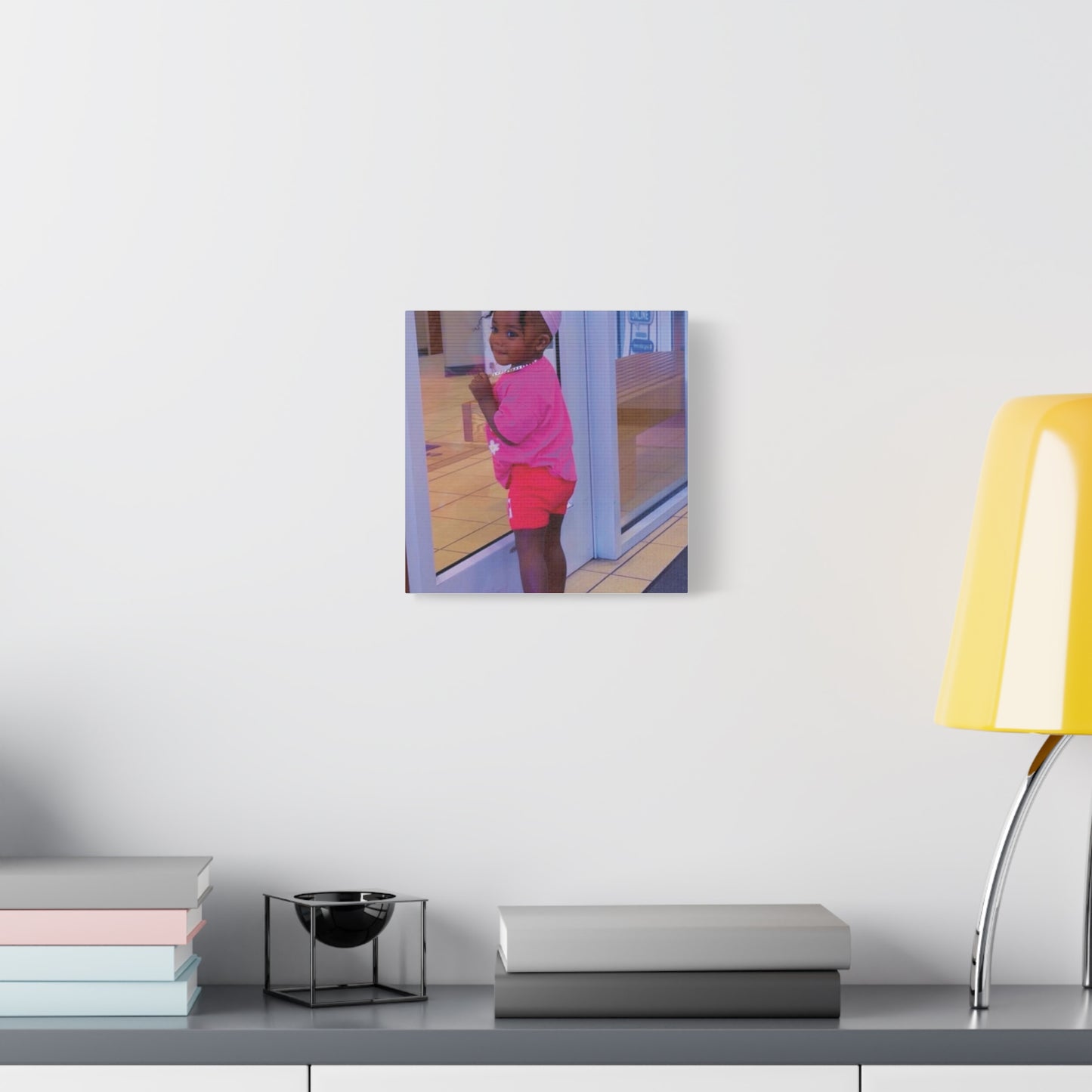 Canvas Wall Art - Candid Child Photo Matte Stretched Print