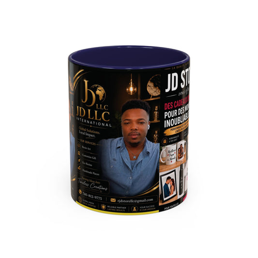 Photo Logo Accent Coffee Mug — Custom Branded Promotional Mug