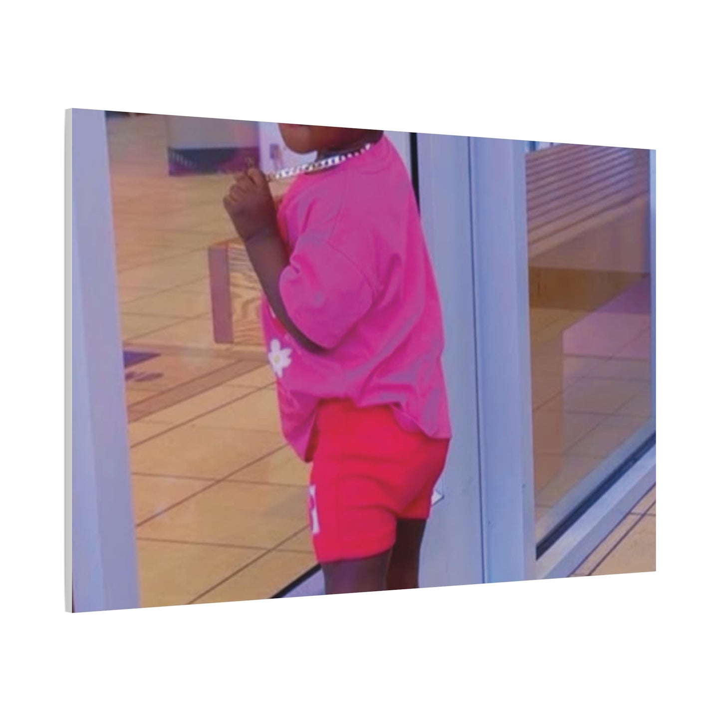 Canvas Wall Art - Candid Child Photo Matte Stretched Print