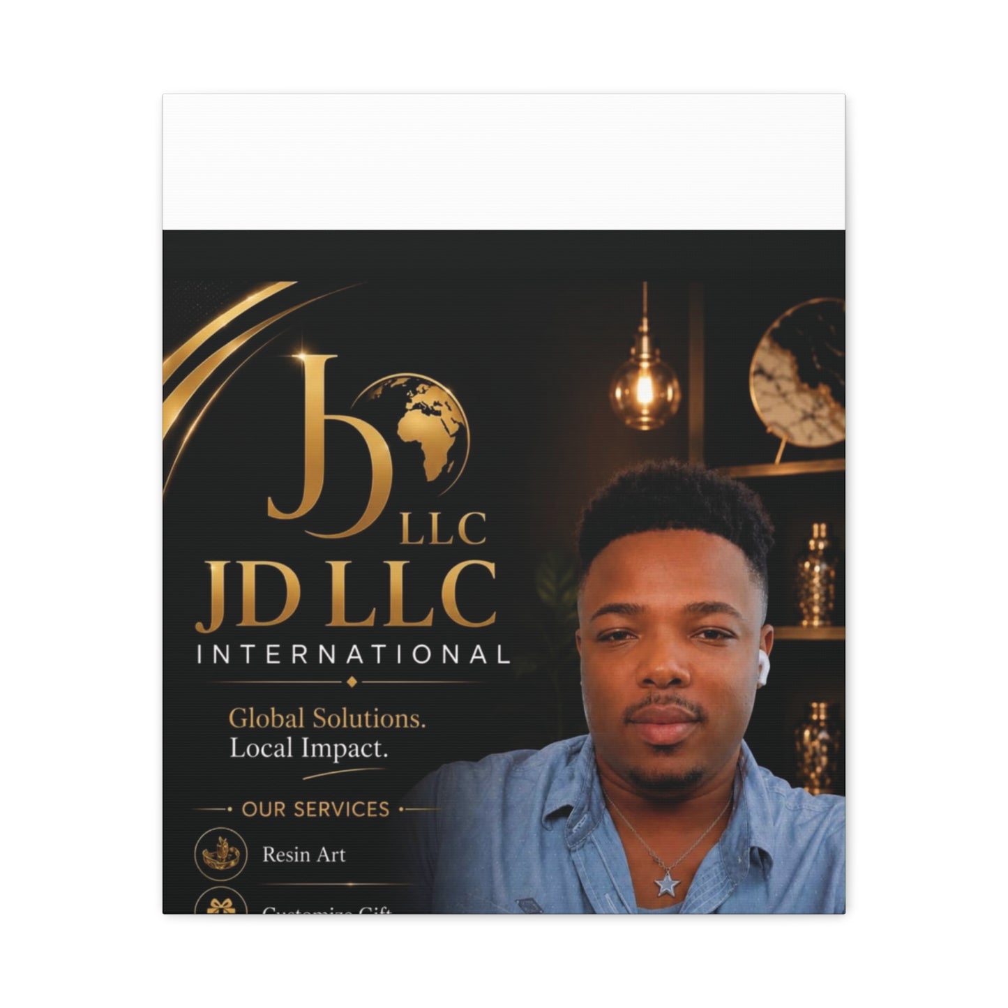 Canvas Print - JD LLC International Branded Portrait (Matte Stretched Canvas)