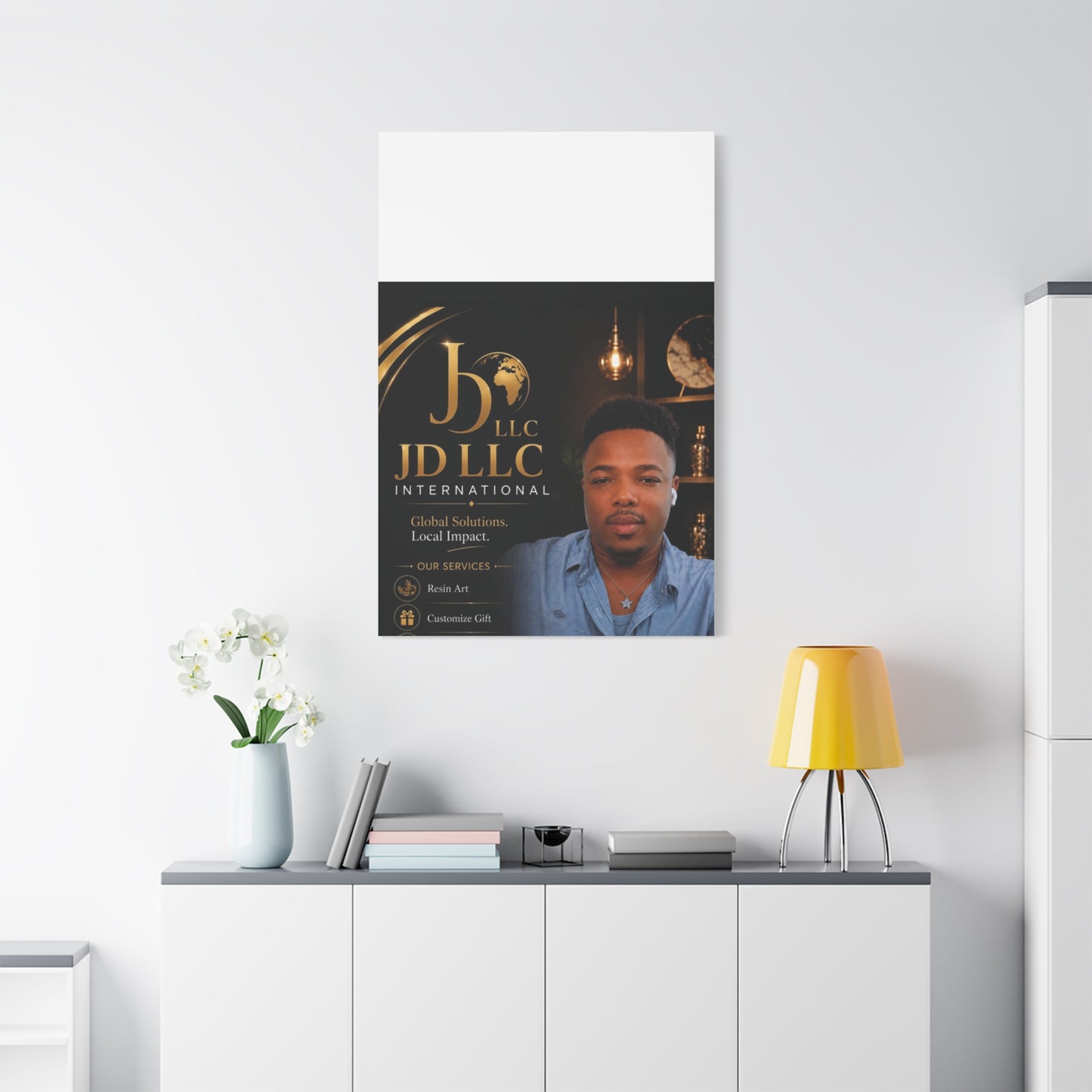 Canvas Print - JD LLC International Branded Portrait (Matte Stretched Canvas)