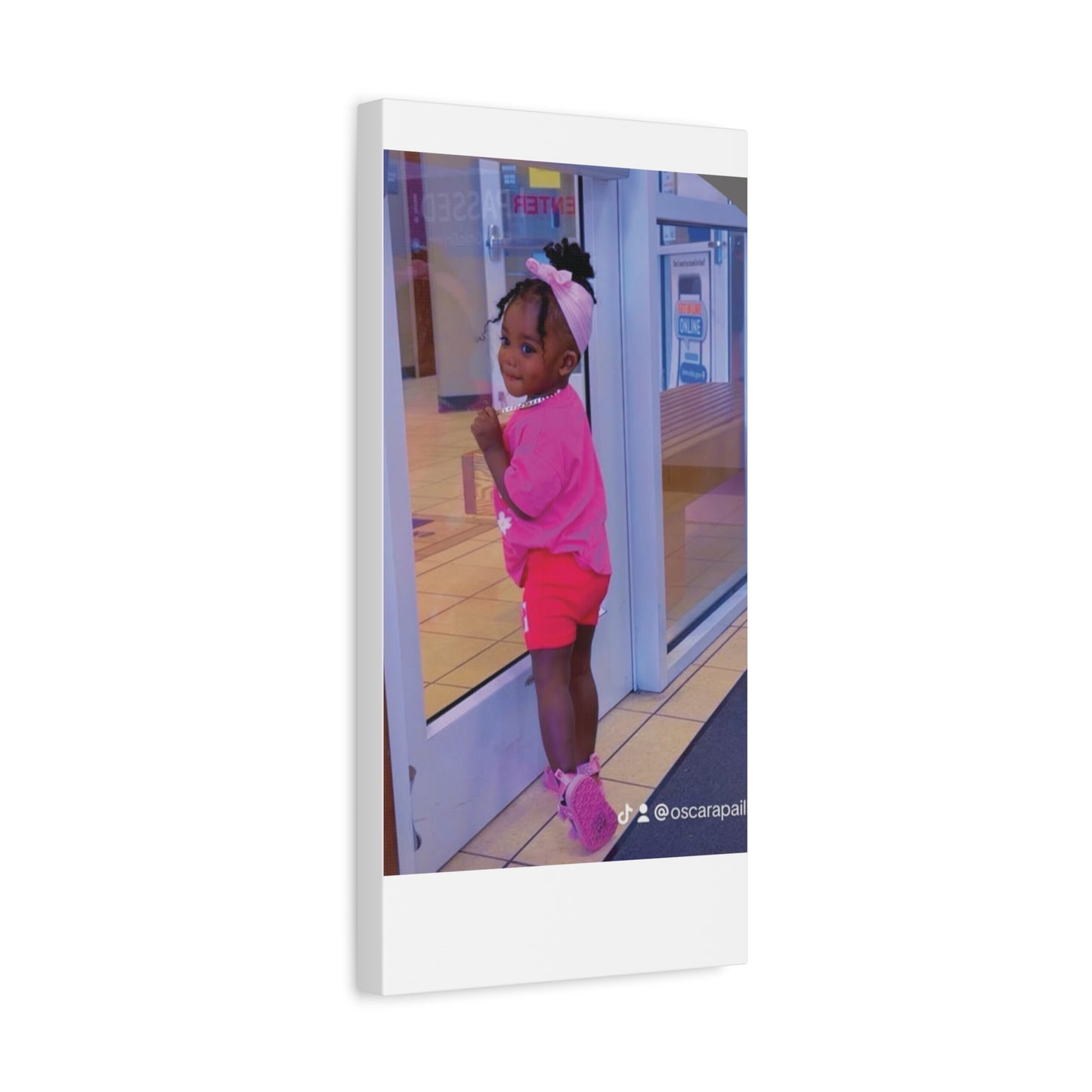 Canvas Wall Art - Candid Child Photo Matte Stretched Print