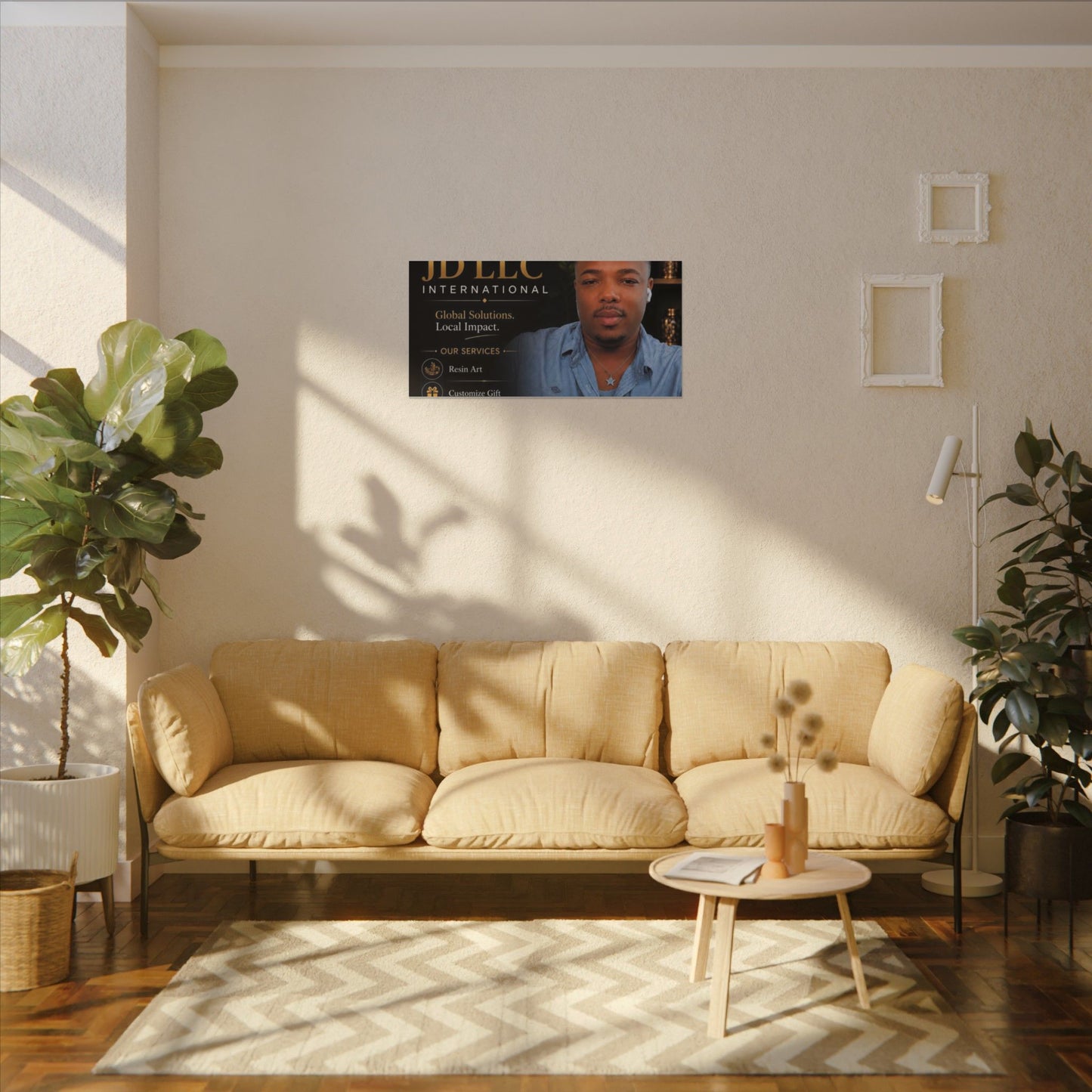 Matte Stretched Canvas - JD LLC International Business Portrait (Customizable)