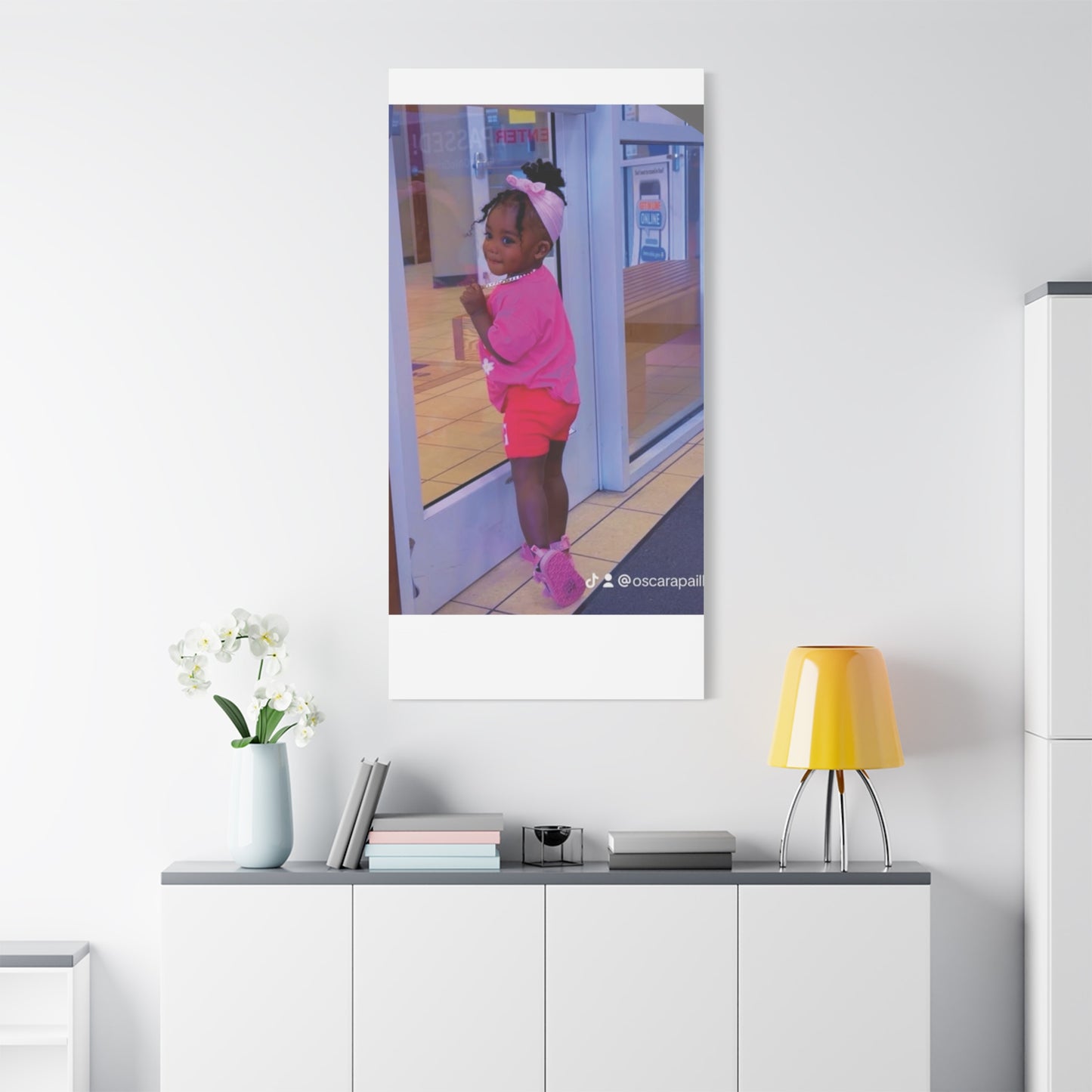 Canvas Wall Art - Candid Child Photo Matte Stretched Print