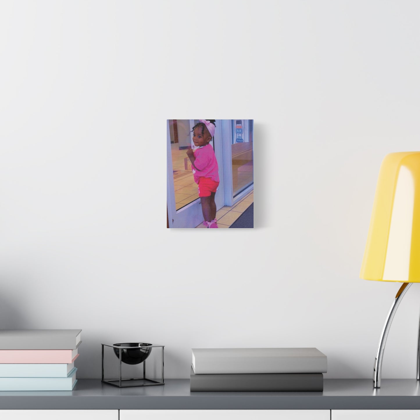 Canvas Wall Art - Candid Child Photo Matte Stretched Print